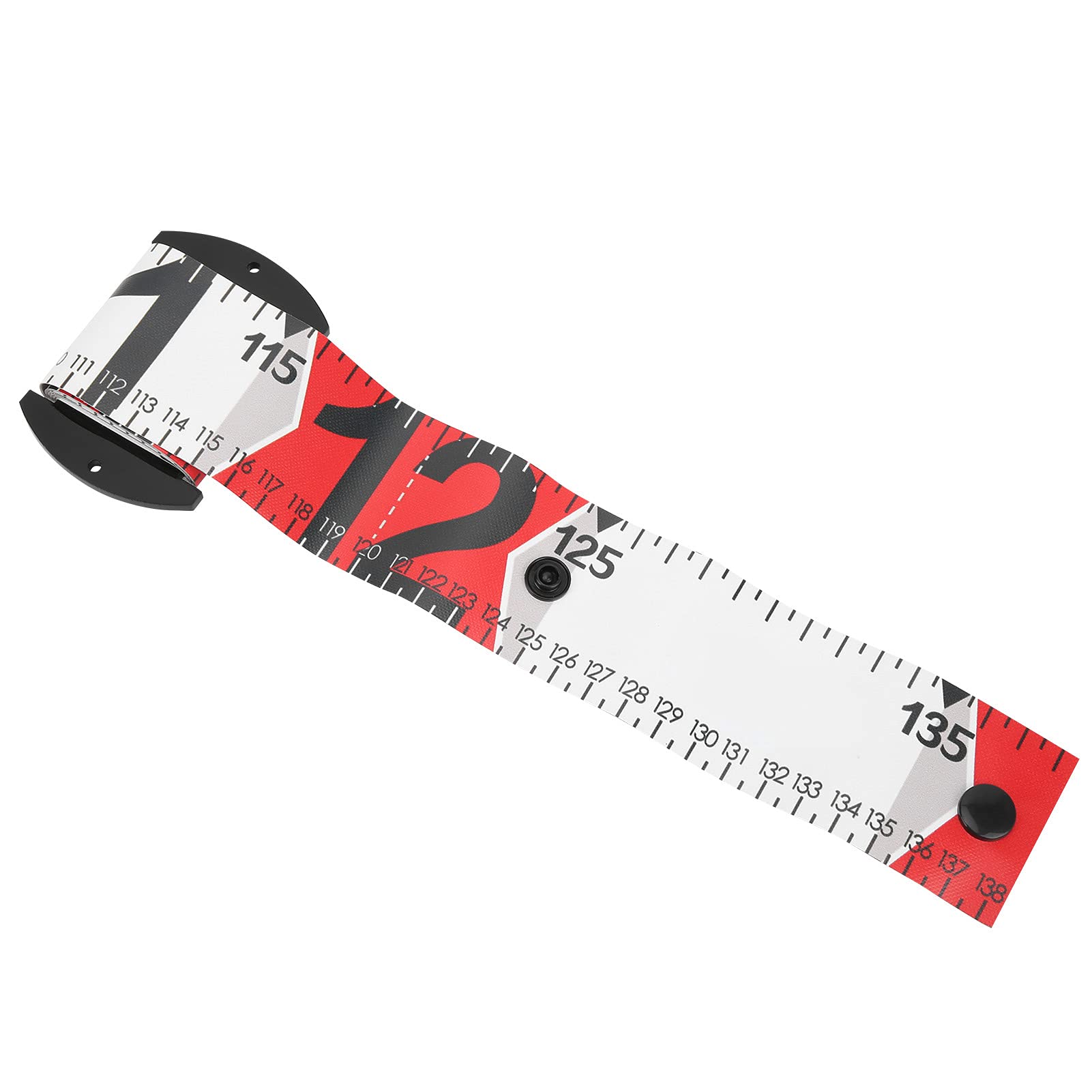 **138x5cm Waterproof Fish Measuring Ruler - Durable Fishing Measurement Tape for Boats, Anglers & Catch Sizing (Red) - Perfect for Freshwater & Saltwater Fishing**