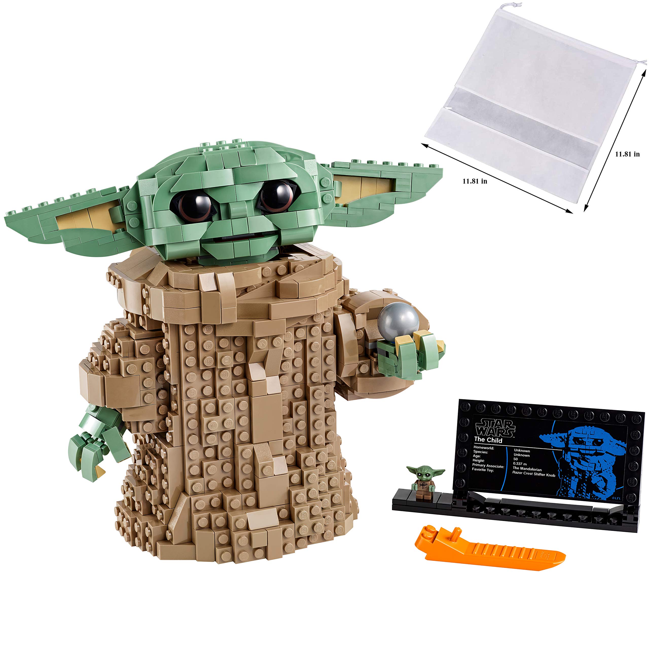 LEGO Star Wars The Mandalorian The Child 75318 Building Kit - 1073-Piece Collectible Model for Kids & Adults - Perfect for Display, Gifts & Star Wars Fans - Includes BROAGE Drawstring Bag - Great for Holidays, Birthdays & Home Decor