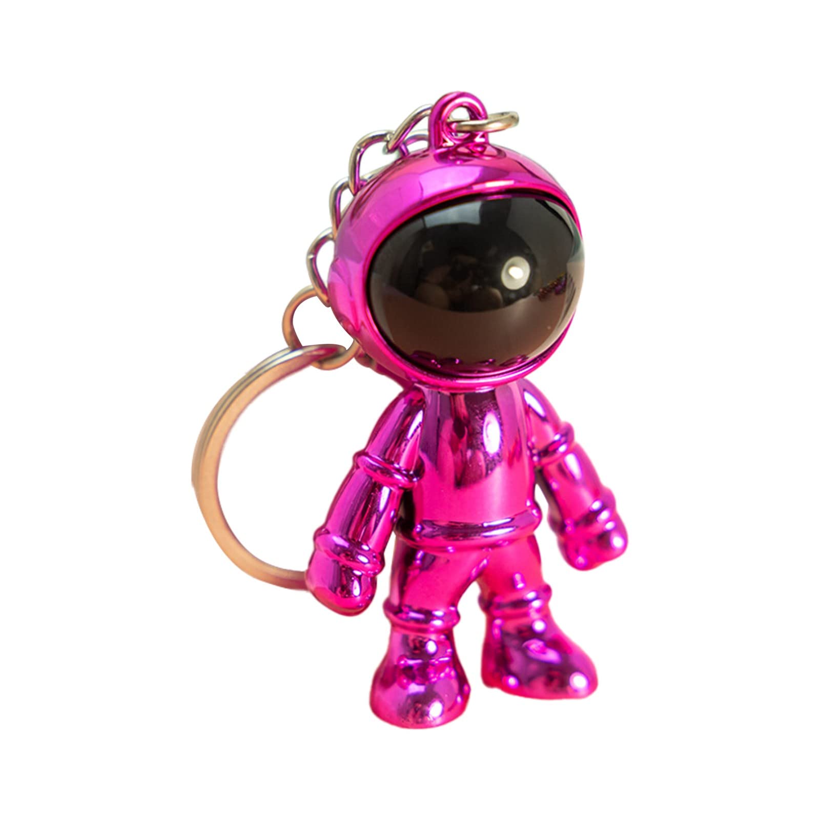 Astronaut Keychain - Space Themed Bag Pendant, Car Keys & Purse Charm - Perfect for Gifts, Travel & Everyday Use (One Size, Silver)
