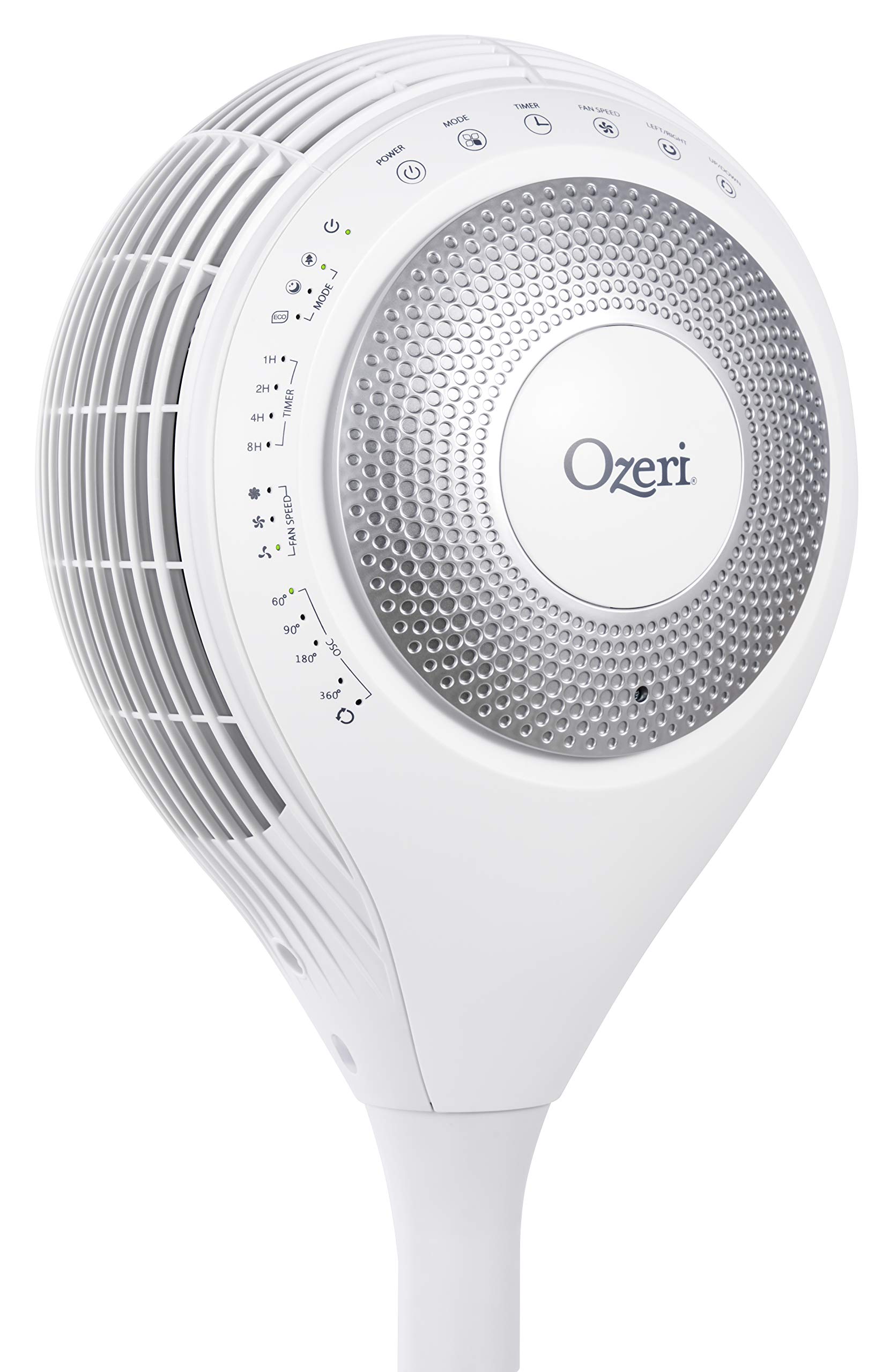 Ozeri 360 Duo Tower Fan with Dual Oscillation - Powerful Quiet Cooling for Home, Office & Bedroom