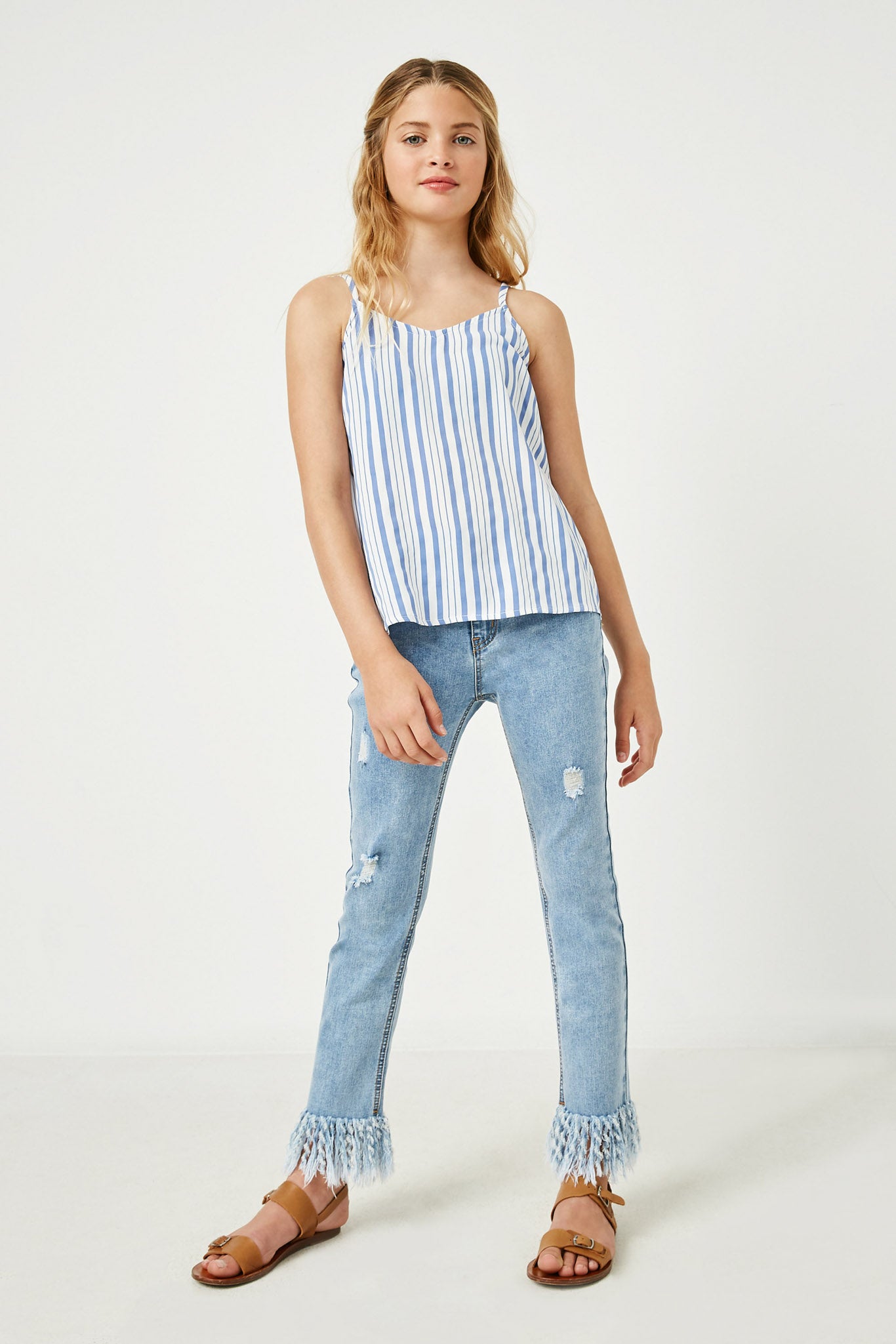 Vintage Distressed Frayed Jeans for Women - High Waisted Ripped Denim Pants with Raw Hem | Perfect for Casual Outfits, Street Style & Boho Fashion
