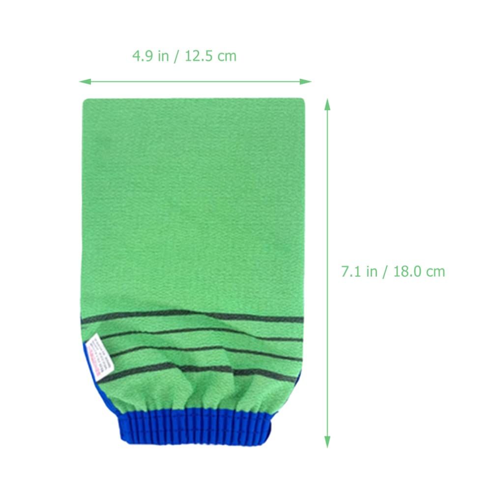 Lurrose Exfoliating Bath Mitts - 3 Pack Body Scrubber for Dead Skin Removal, SPA & Shower Exfoliation - Soft Massage Gloves for Adults & Infants - Perfect for Dry Brushing & Deep Cleansing Routine