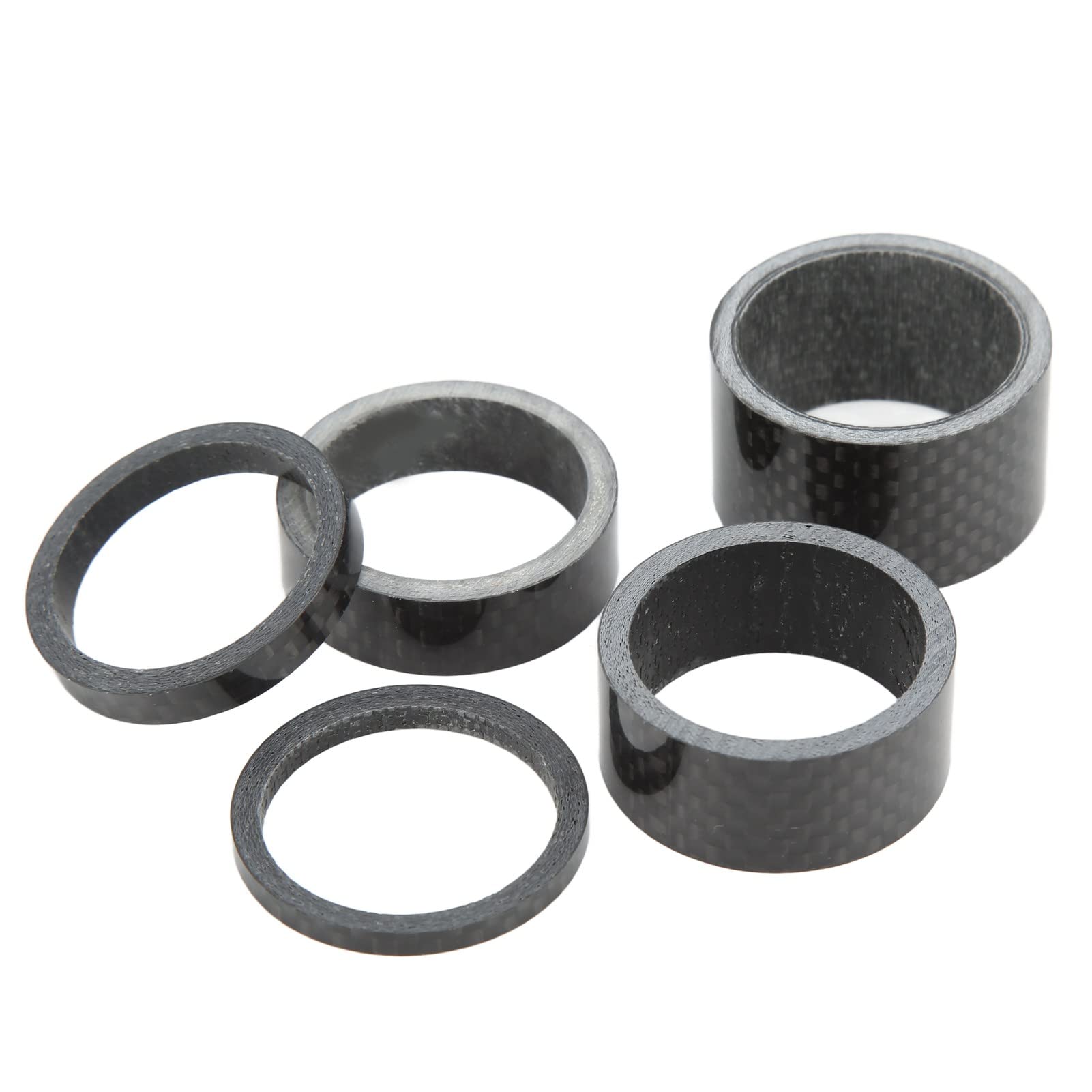 Premium Carbon Fiber Bicycle Headset Spacer - 28.6mm Threadless Fork Washer for Road Bikes | Lightweight & Durable Bike Stem Spacer | Perfect for Road Cycling, Commuting & Bike Upgrades