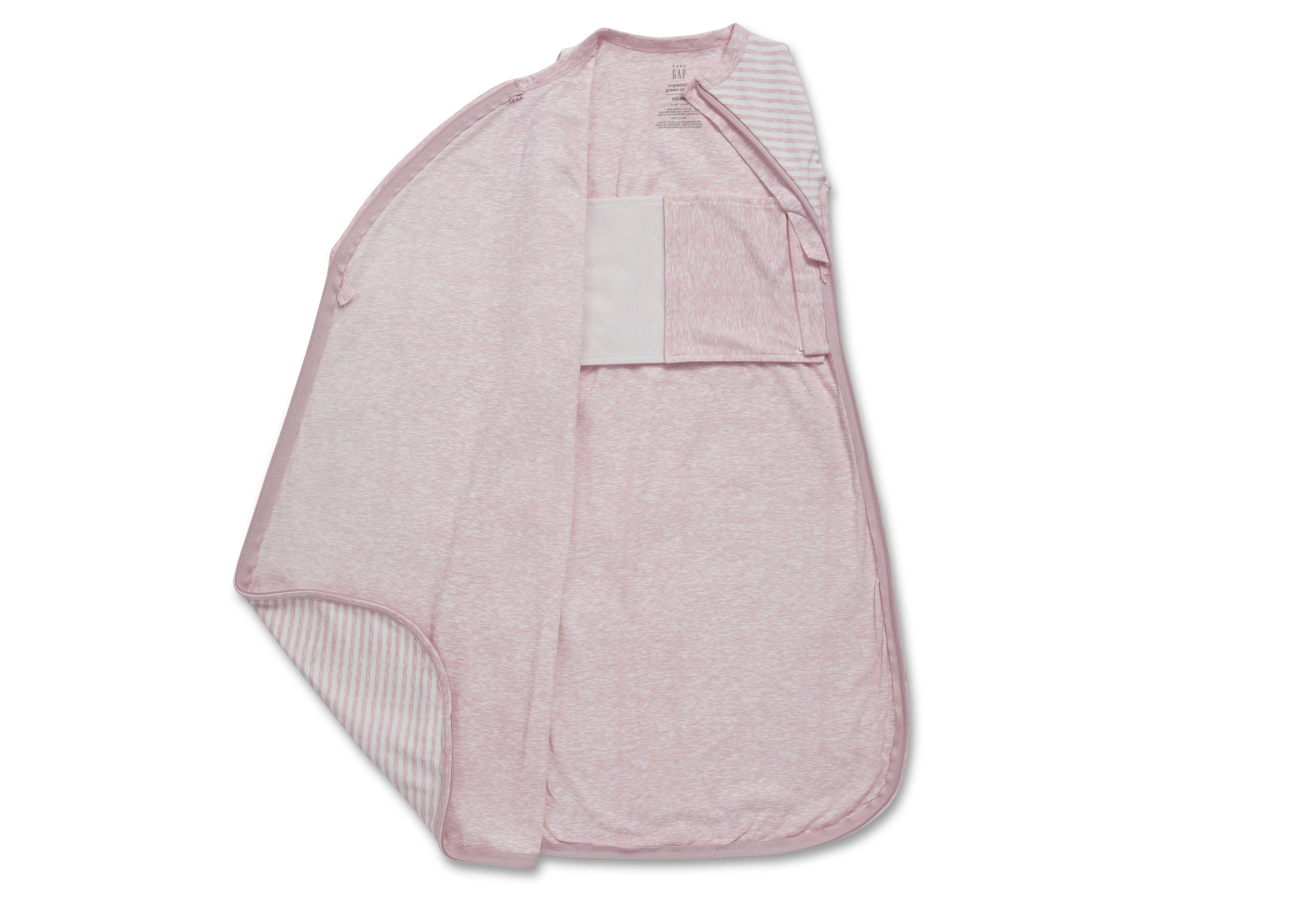 BabyGap TrueSleep Sleep Sack with Built-In Swaddle for Newborns 0-6 Months - Soft Cotton Infant Swaddle Blanket for Safe & Comfortable Sleep - Perfect for Nursery, Daycare & Travel