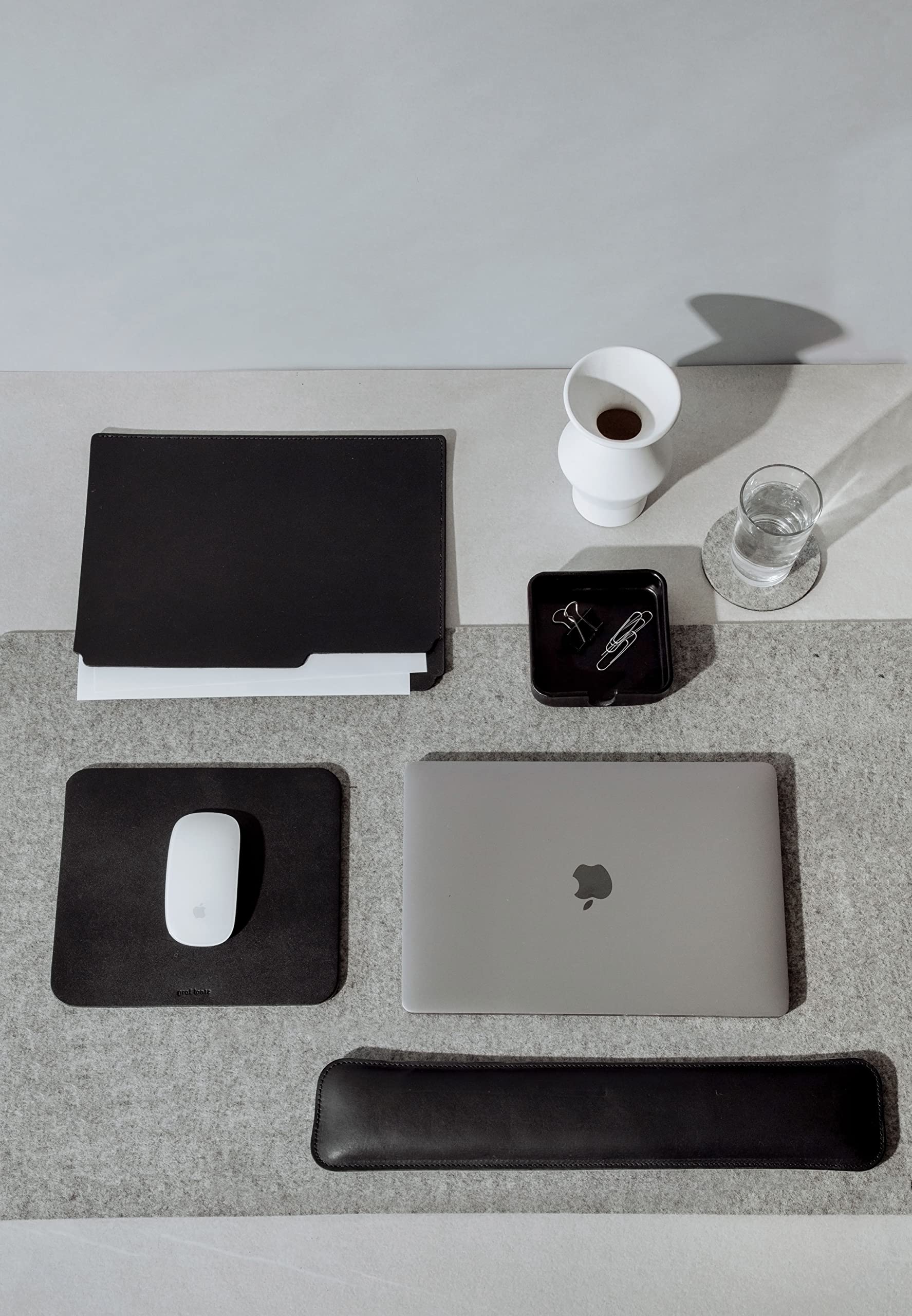 Premium Graf Lantz Mosen Large Merino Wool Felt Desk Pad - Non-Slip Luxury Office & Home Desk Mat, 31