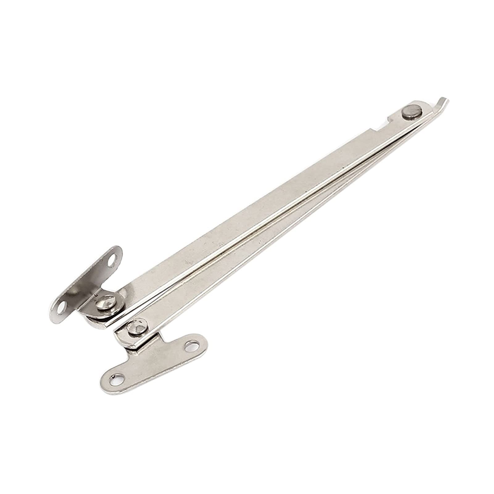 Stainless Steel Hinge for Furniture Cupboard Door - Heavy Duty Foldable Lid Support Hinge Stay - Perfect for Kitchen Cabinets, Desks, and Storage Boxes