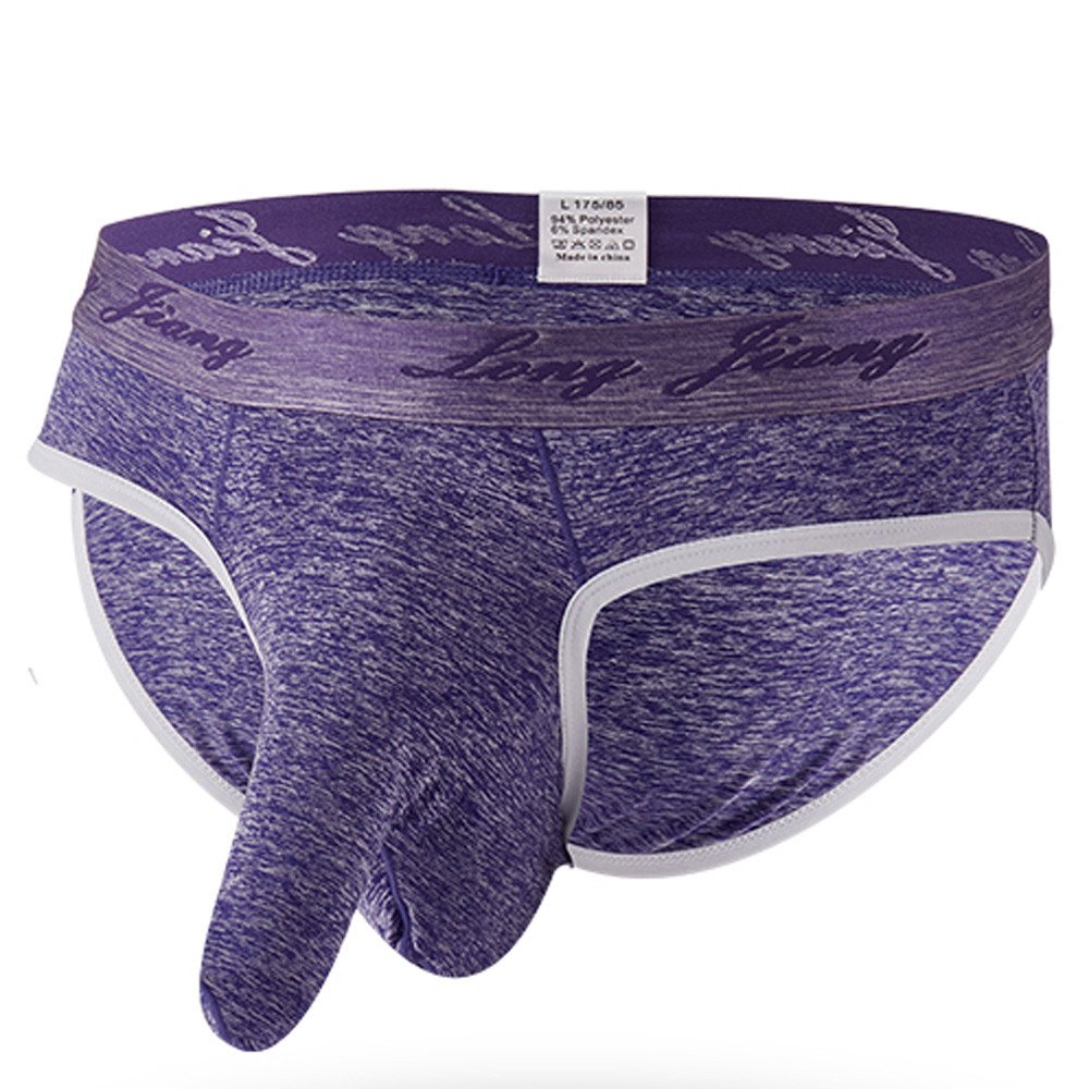 **Men's Support Underwear - Elephant Nose Style Trunks, Soft Cotton Boxer Briefs with Comfortable Bulge Pouch - Breathable & Stretchable for All-Day Comfort - Ideal for Sports, Work & Daily Wear**