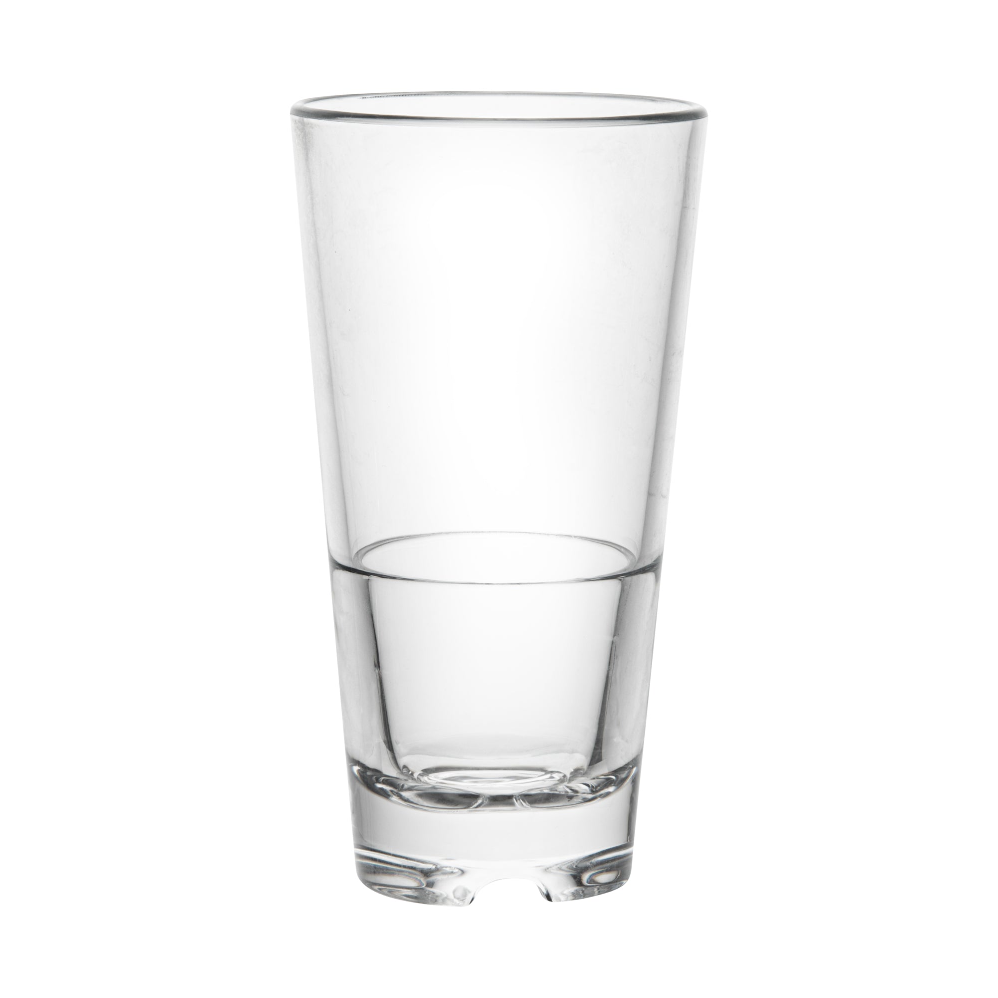 Bev Tek 11 oz Clear Polycarbonate Old Fashioned Whiskey Glasses - Stackable, Durable (3