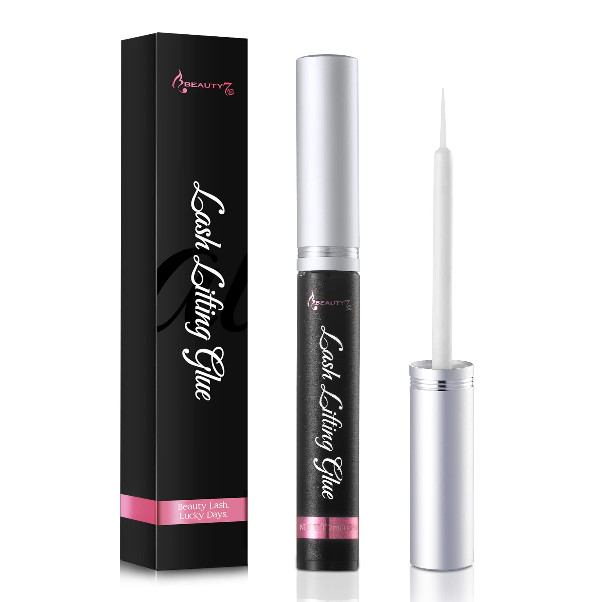 Beauty7 Professional Lash Lifting Adhesive Glue - Strong Hold Semi-Permanent Eyelash Perm Kit for Lifting & Curling - Perfect for Salon, Home Use & DIY Lash Extensions