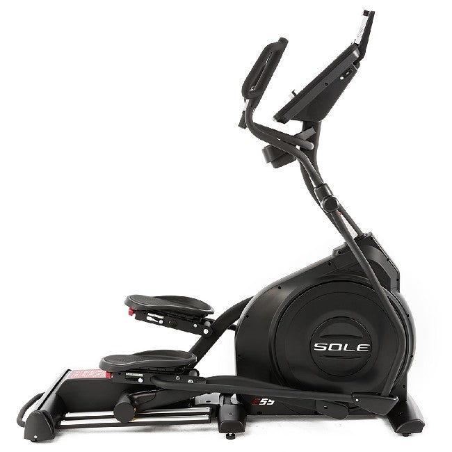 SOLE E55 Elliptical Machine for Home Gym - Low Impact Cardio Workout Equipment for Weight Loss & Full Body Training - Perfect for Small Spaces & Apartment Fitness