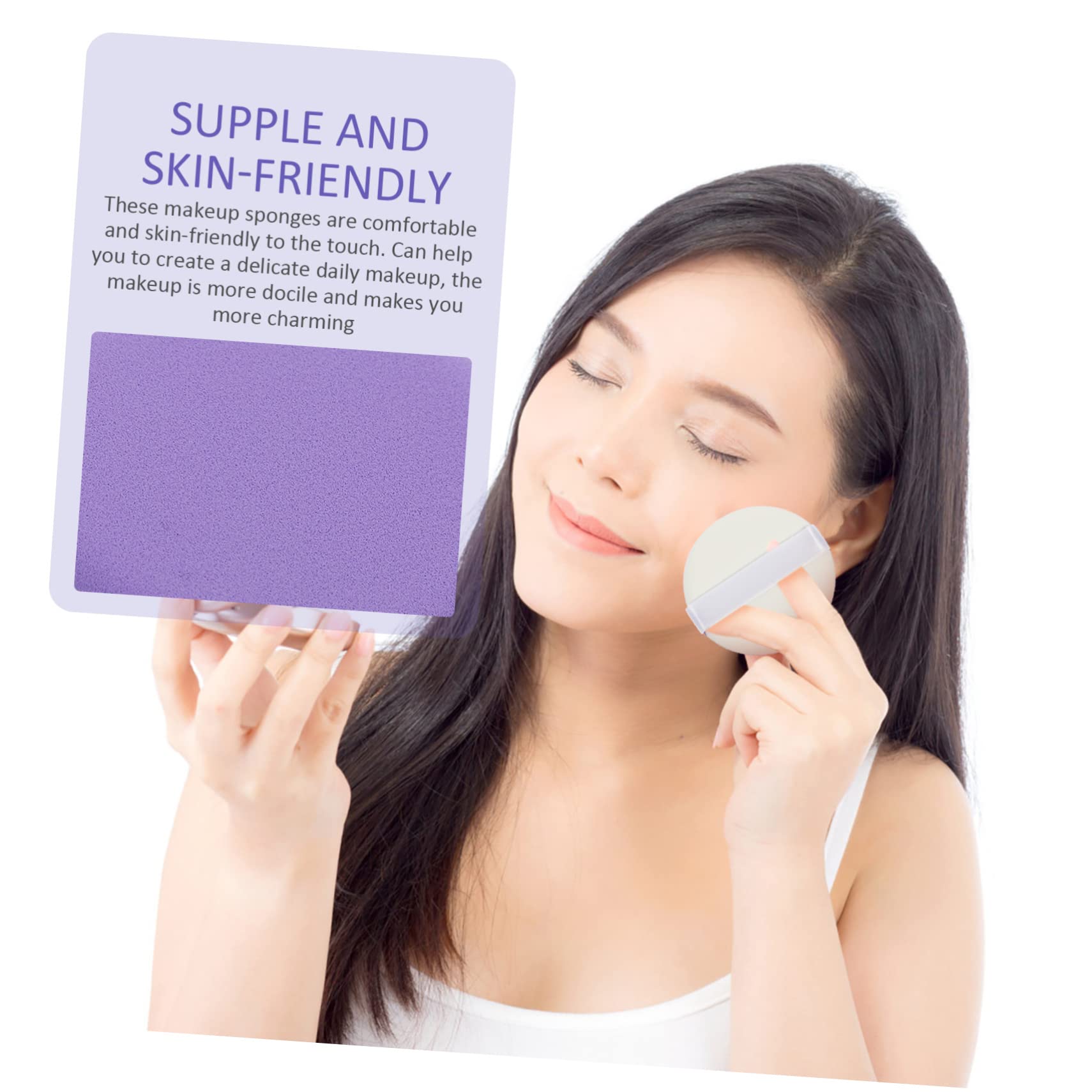 FOMIYES 15pcs Dry Wet Two-in-One Makeup Sponges | Soft & Portable Beauty Blender | Foundation & Concealer Applicator | Perfect for Travel, Daily Makeup & Professional Use