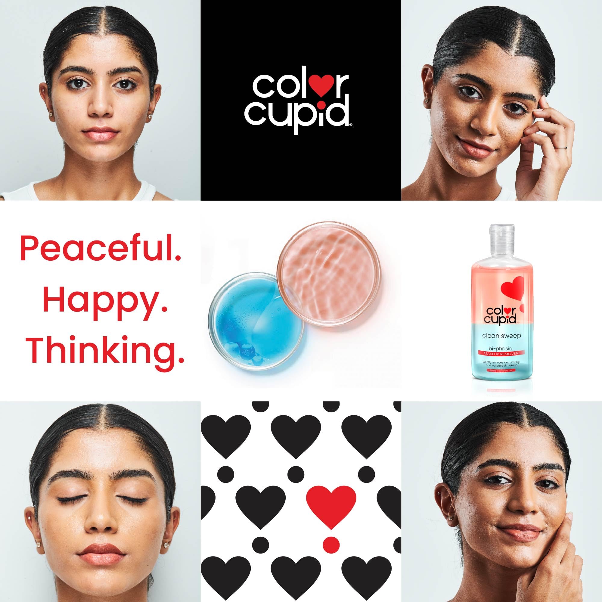Color Cupid Bi-Phase Makeup Remover - Waterproof Makeup Remover for Eyes, Lips & Face | Gentle Cleansing Solution | 70ml | Perfect for Travel & Nighttime Skincare Routine