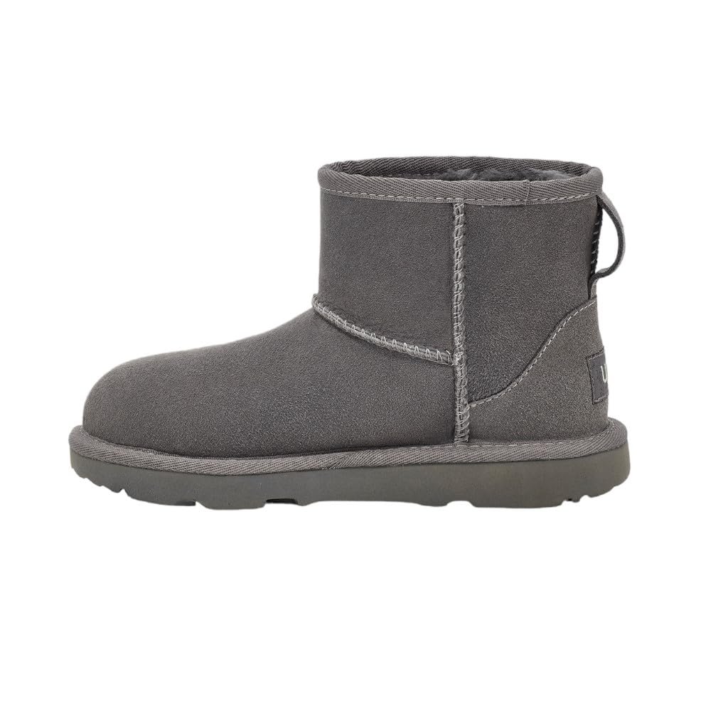 UGG Kids' Classic Mini II Boot - Waterproof Winter Snow Boots for Girls & Boys | Warm Fuzzy Lined Ankle Booties for Cold Weather, School & Outdoor Play