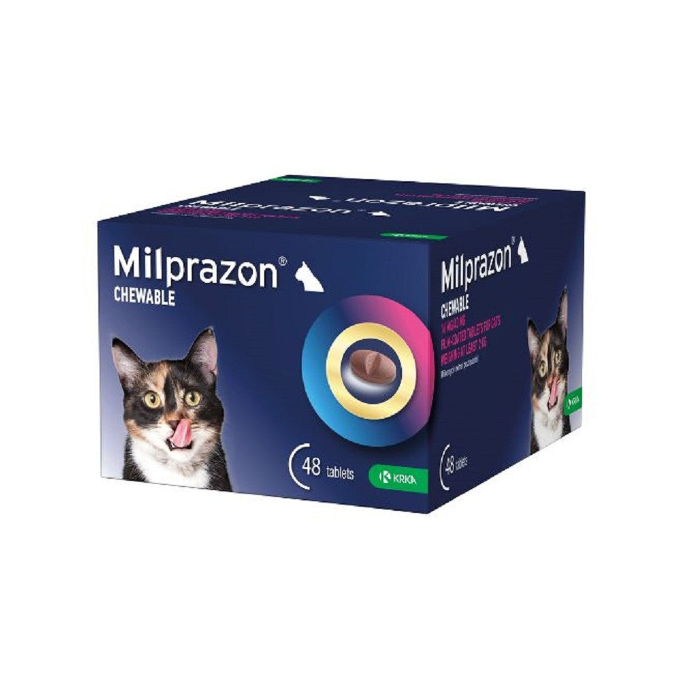 Milprazon Chewable Tablets for Cats - Flea & Tick Treatment | Easy-to-Administer Oral Medication for Indoor & Outdoor Cats