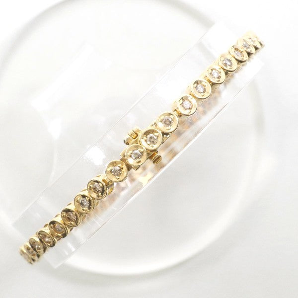 18K Yellow Gold Brown Diamond Bracelet for Women - Elegant Luxury Jewelry Gift for Anniversary, Birthday & Special Occasions