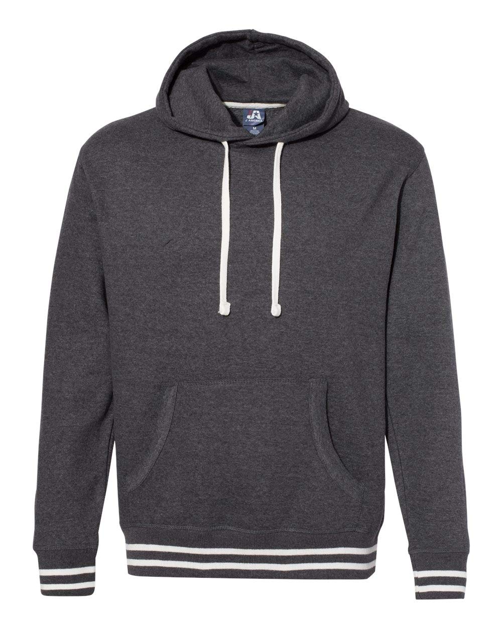 J America Adult Relay Hooded Sweatshirt - XL Size, Black Color | Comfortable Pullover Hoodie for Men & Women | Perfect for Running, Gym Workouts & Casual Wear