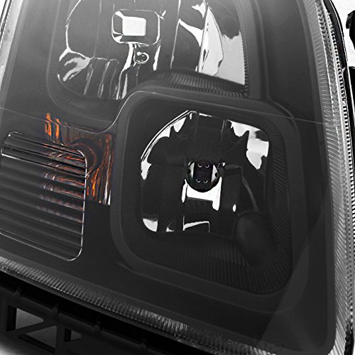 AKKON Replacement Headlights for Ford Fusion - Black Left Driver & Right Passenger Side Headlamp Pair Set | Perfect for Night Driving & Vehicle Restoration