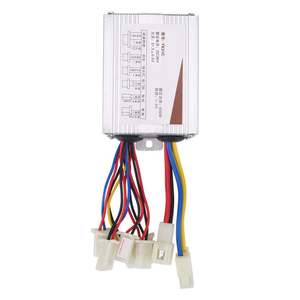 36V 500W Brushless Motor Controller for Electric Scooters & E-Bikes - High Performance DC Speed Controller for Commuting & Outdoor Adventures