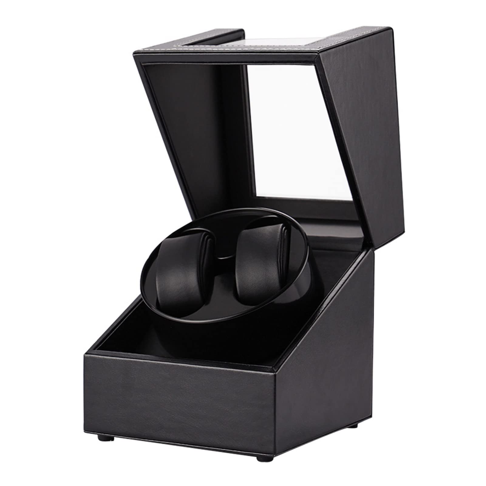 HUACHEN-LS Automatic Watch Winder with USB Charging - Double Watch Storage Box for Mechanical Watches | Display Case & Holder Accessories | Perfect for Travel, Office & Home Collection (Color: A, Size: 1)