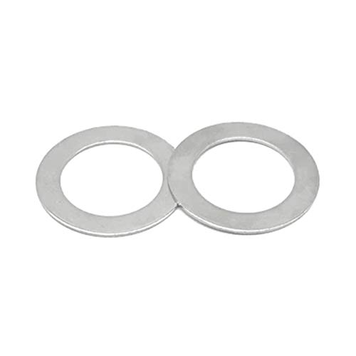 Ochoos 100pcs M6 Stainless Steel 304 Flat Washers - 11mm-16mm OD, 0.1mm-1mm Thickness, Ultra-Thin Spacers for Screws & Fasteners (M6x12mmx1mm) - Perfect for DIY Projects, Furniture Assembly & Automotive Repairs