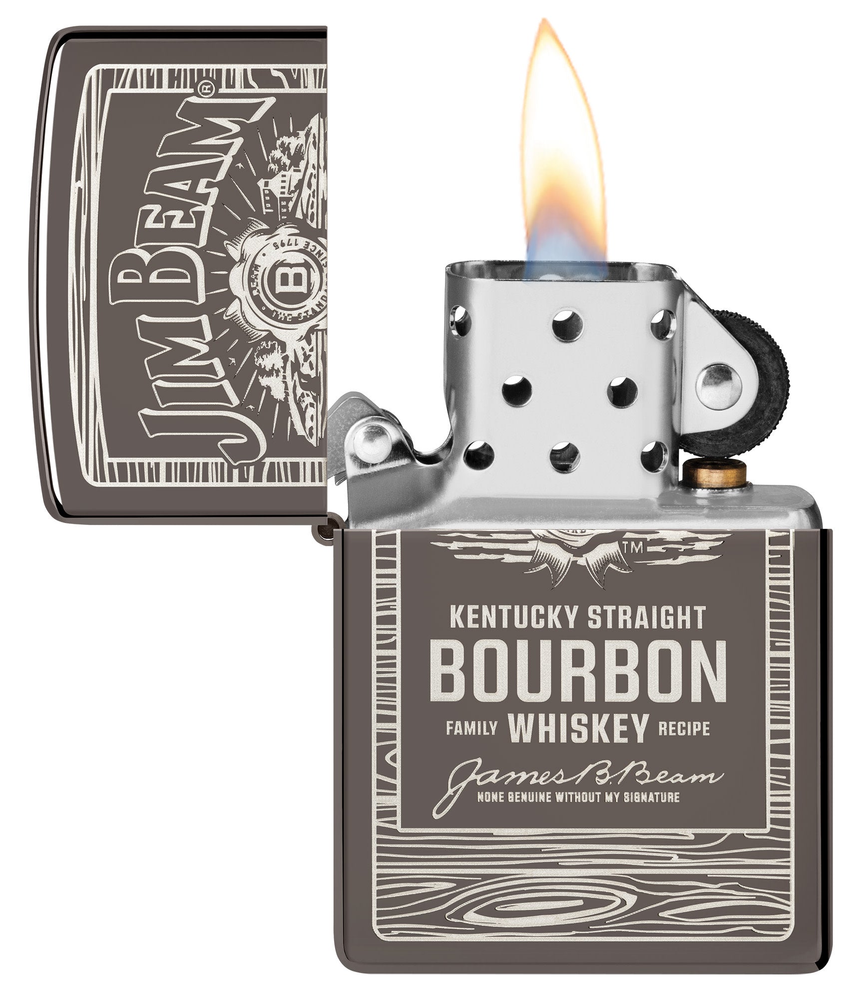 Jim Beam Black Ice Laser Engraved Whiskey Bottle - Perfect for Gifts, Collectibles & Home Bar Decor