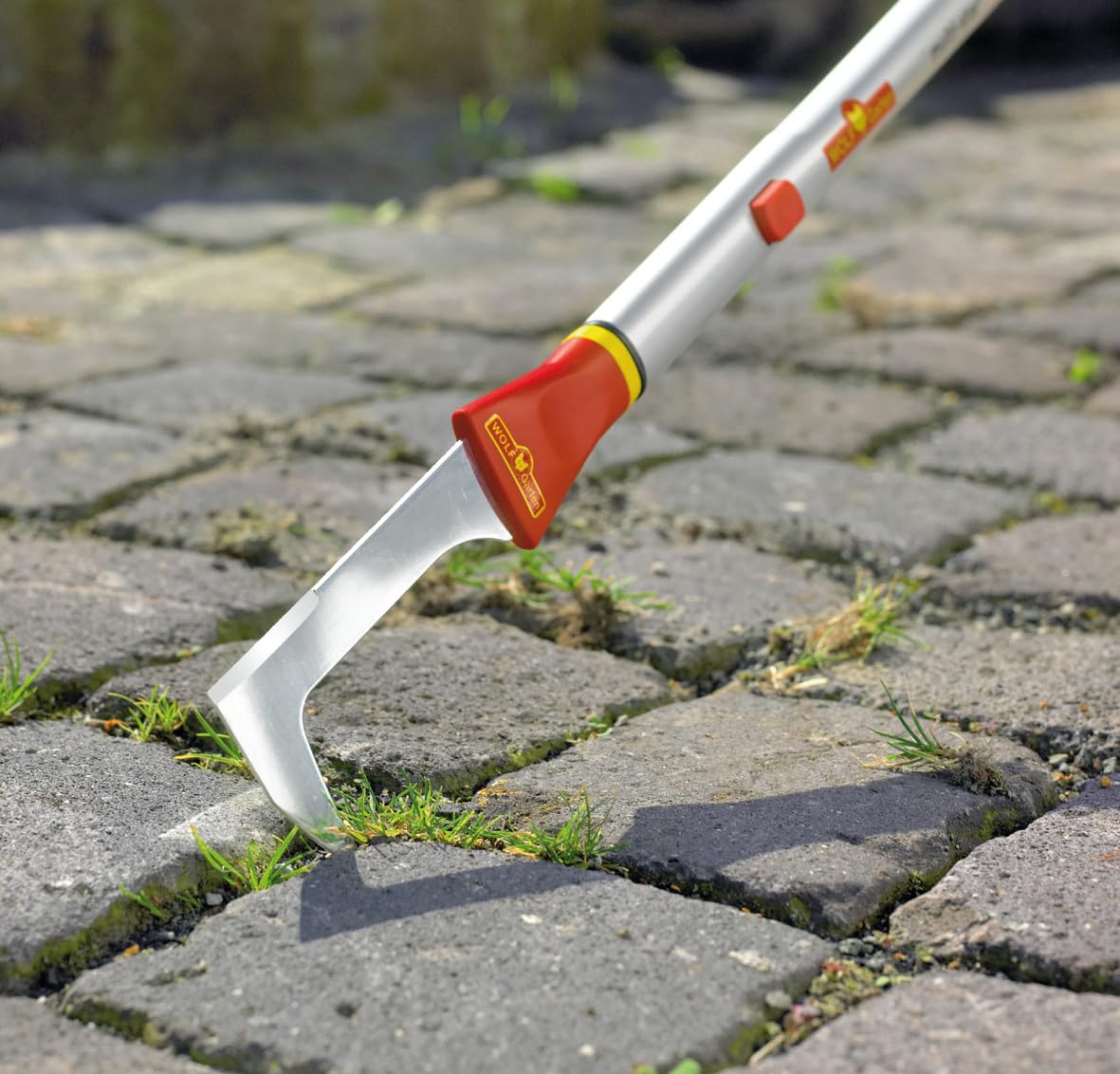 WOLF-Garten ZMA150 59-Inch Multi-Star Aluminum Handle - Lightweight Durable Garden Rake for Lawn Care, Leaf Cleanup, and Yard Maintenance