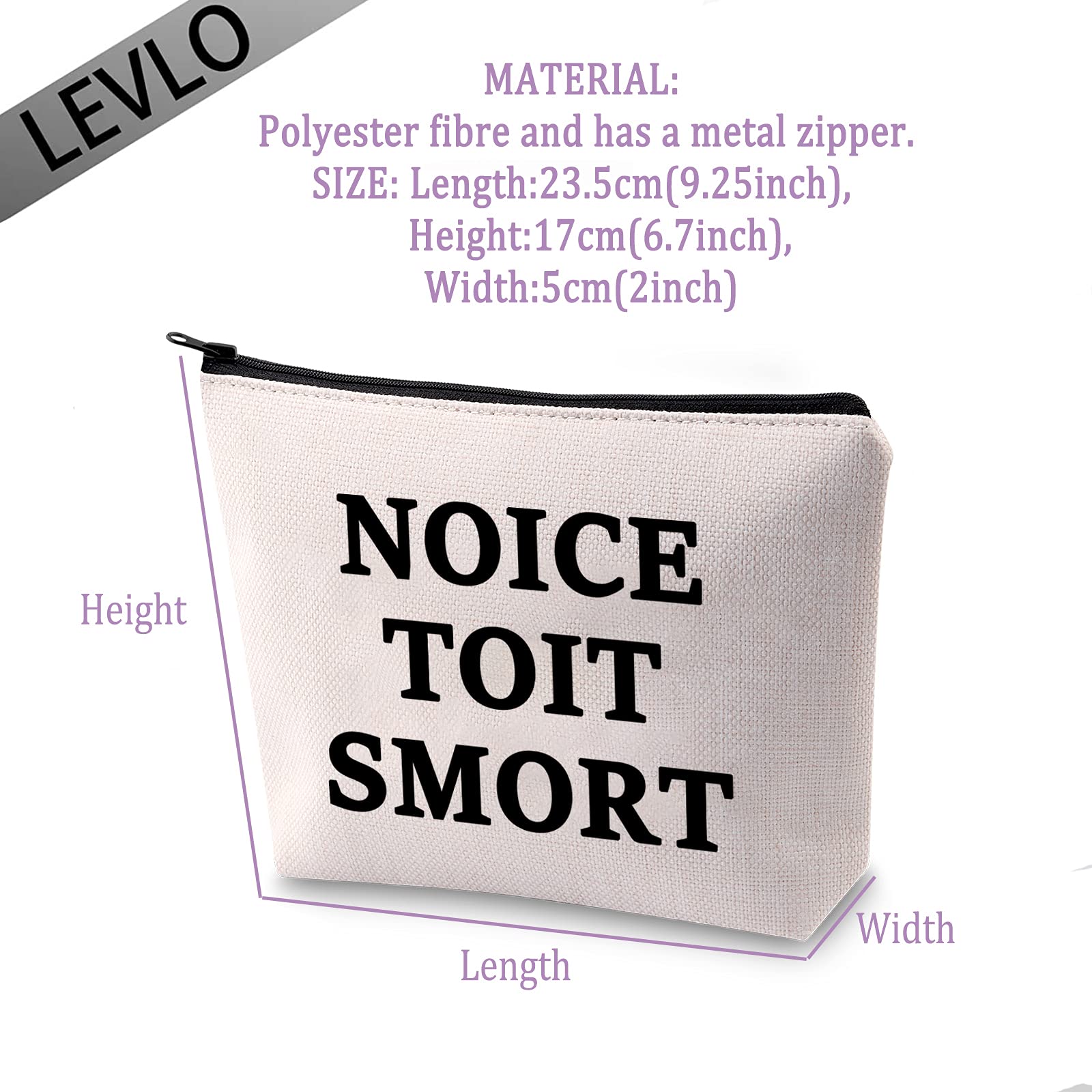 Funny Brooklyn Nine-Nine Lovers Gift - Noice Toit Smort Makeup Bag for Jake Peralta Fans | Perfect for Cosmetics, Travel & TV Show Enthusiasts