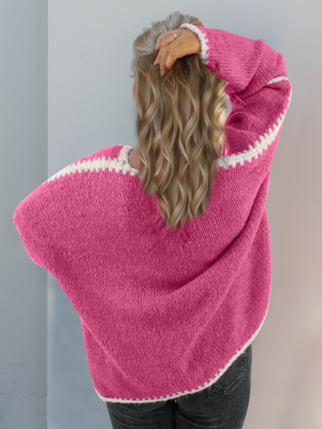 Stylish Open Front Dropped Shoulder Cardigan Sweater for Women - Cozy Loose Knit Wrap for Fall & Winter | Perfect for Office, Lounge & Casual Outfits