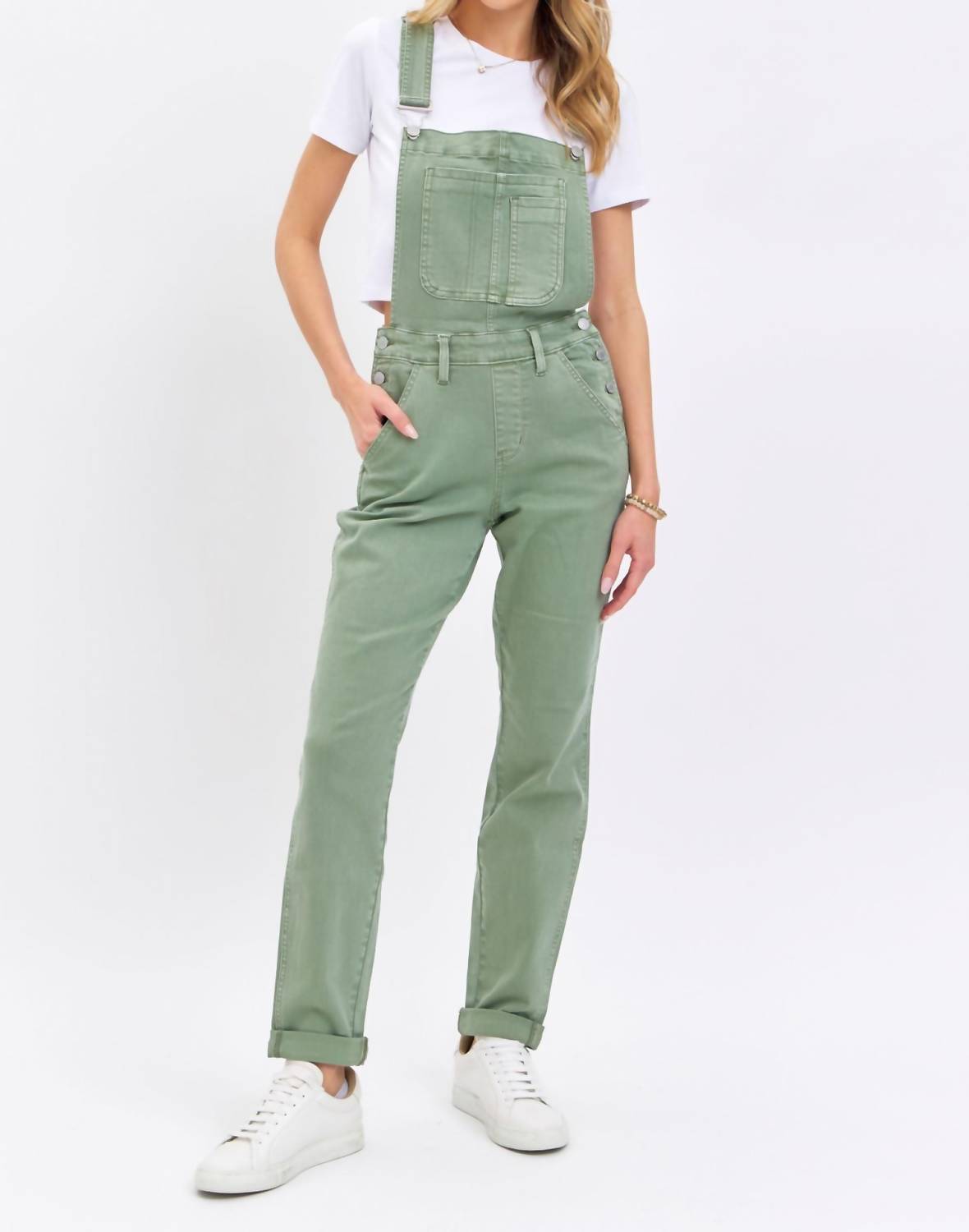 Sage Green The Day Overall - Stylish & Comfortable Women's Jumpsuit for Casual Wear, Work & Outdoor Activities