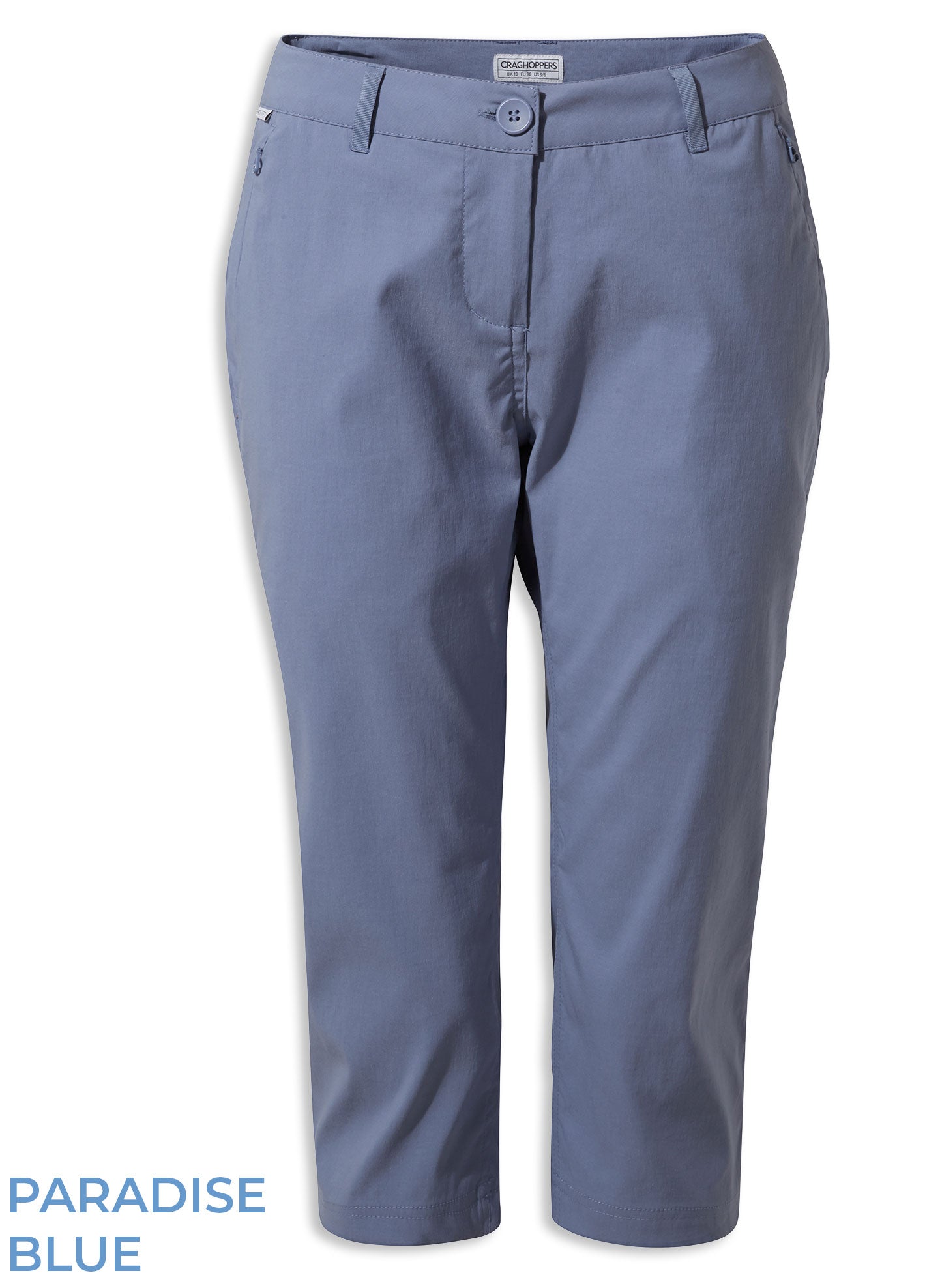 Craghoppers Kiwi Pro Crop Trousers for Women - Lightweight Hiking Pants with UPF 50+ Sun Protection - Perfect for Outdoor Adventures, Travel & Casual Wear