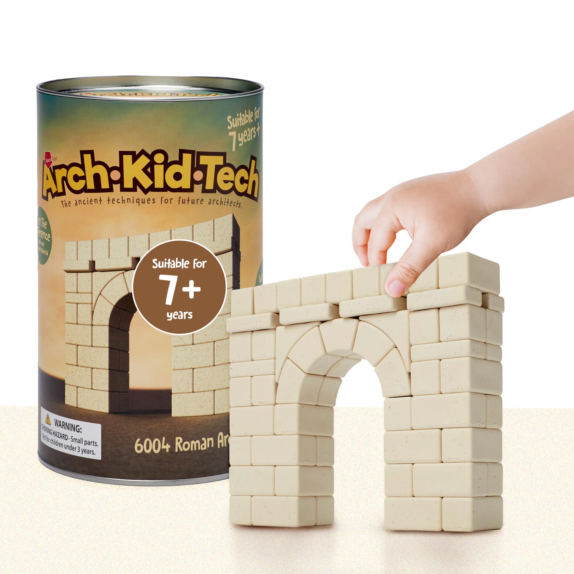 Taksa Toys Roman Arch Building Blocks Set - 69 Premium Pcs & 72 Standard Pcs Montessori Educational STEM Toys for Kids Ages 7+ | Creative Construction, Outdoor Learning & Classroom Activities