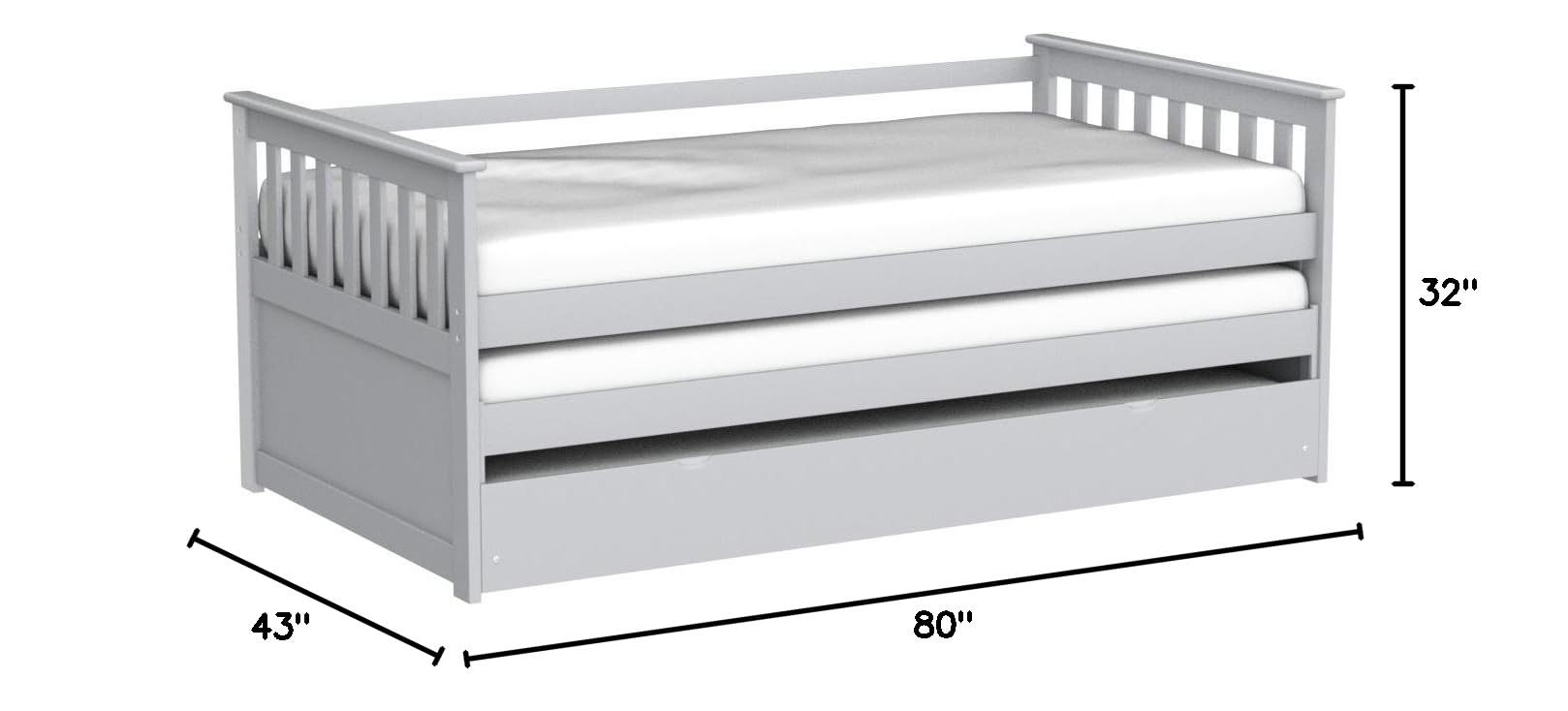 Acme Twin Size Daybed with Roll-Out Bed - 15