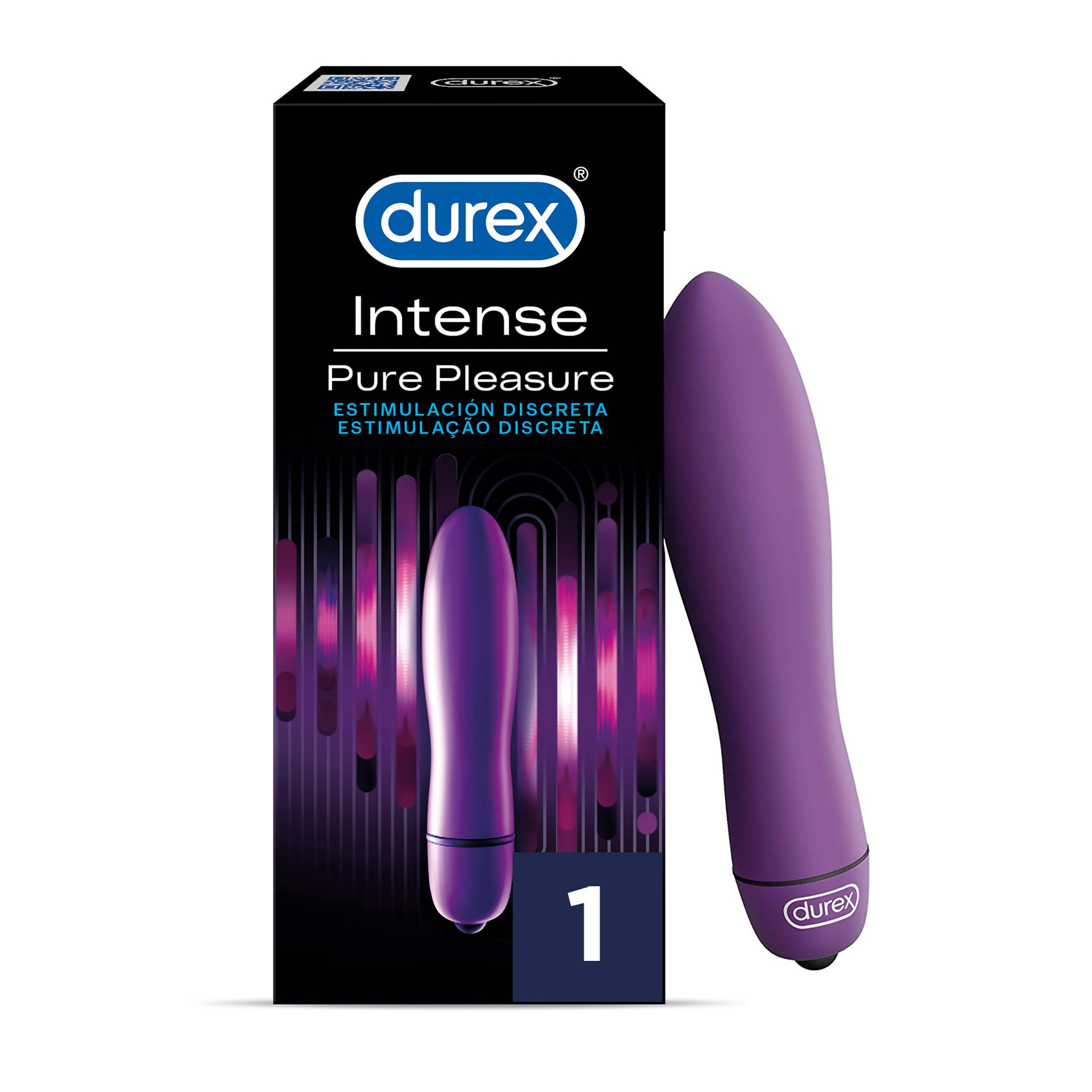 Durex Play Pure Pleasure Vibrator - Waterproof & Rechargeable Adult Toy for Couples & Solo Play - Enhance Intimacy & Sensation in the Bedroom