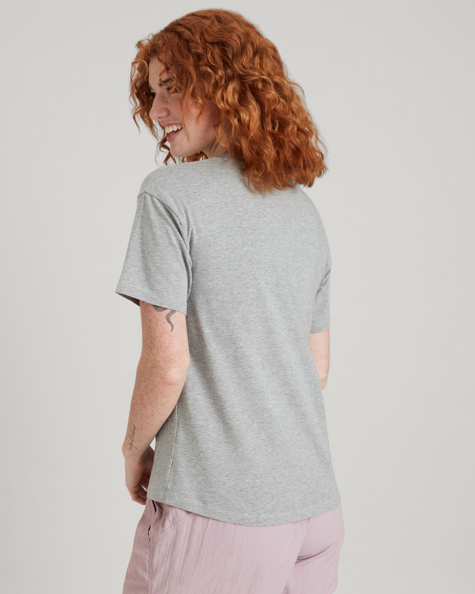 Kathmandu Women's Short Sleeve Logo T-Shirt - Light Grey Marle - Casual Wear, Outdoor Activities & Travel Essentials