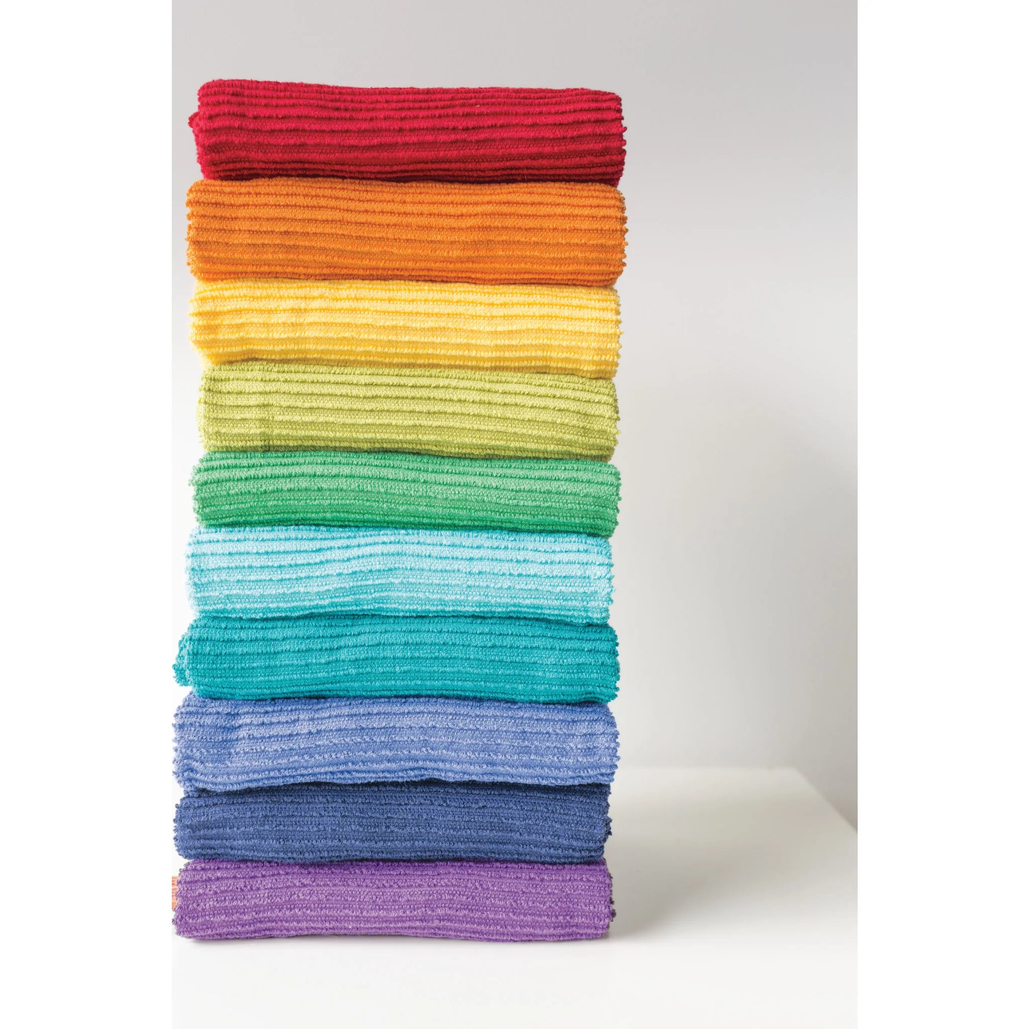 Premium Danica Ripple Terry Cotton Dish Towel - Super Absorbent & Quick Drying - Royal Blue - Perfect for Kitchen, Dish Drying & Hand Towel Use