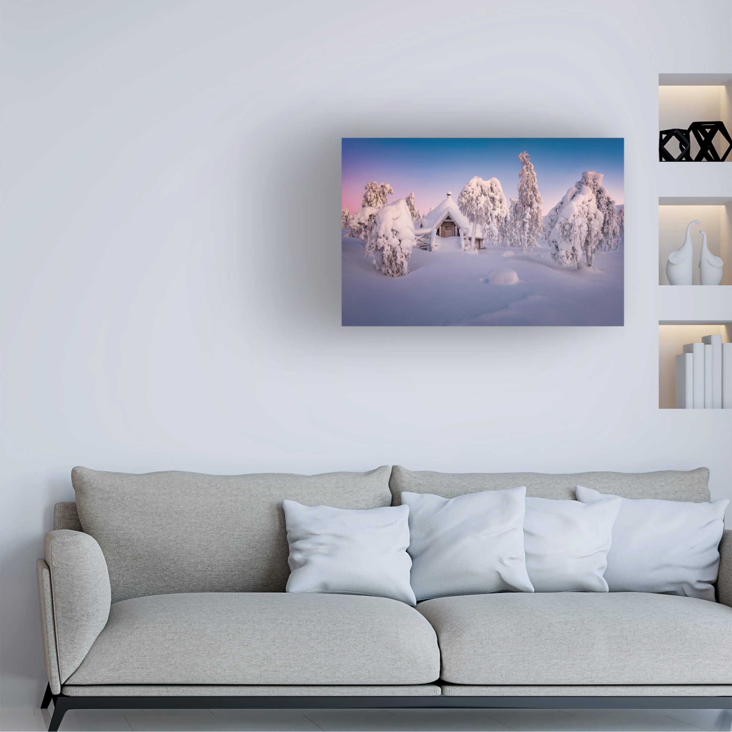 Trademark Fine Art 'Home Sweet Home' Canvas Wall Art by Raymond Hoffmann - Perfect for Living Room, Bedroom & Home Decor