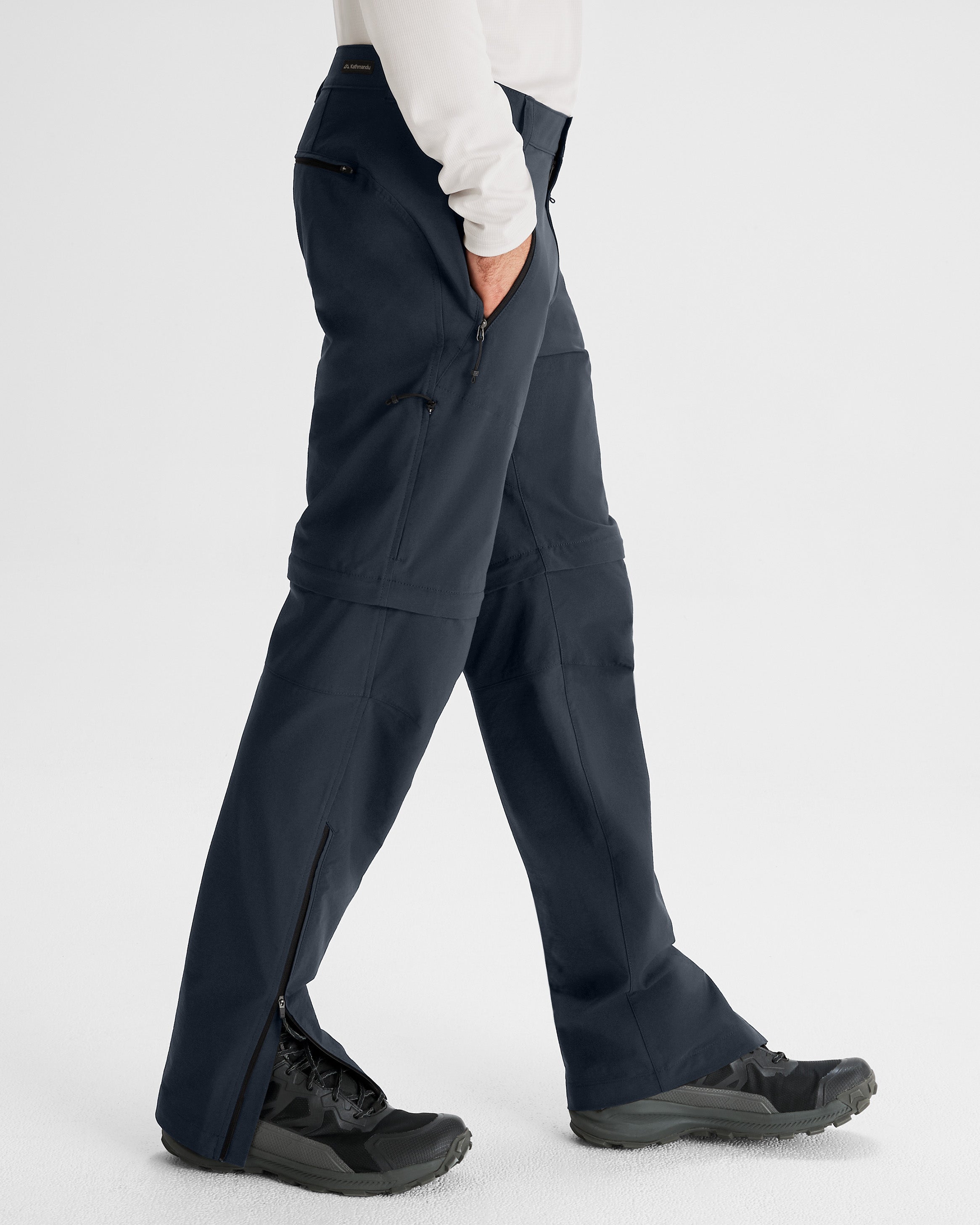 Men's Flinders Convertible Pants - Quick-Dry Hiking & Travel Pants in Pure Navy | Perfect for Outdoor Adventures, Camping & Everyday Wear