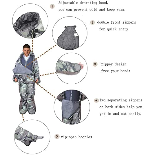 Ultralight Windproof Adult Sleeping Bag for Winter Camping - Wearable, Lightweight & Cold Protection - Perfect for Hiking, Backpacking, Climbing & Outdoor Adventures (XL Size)