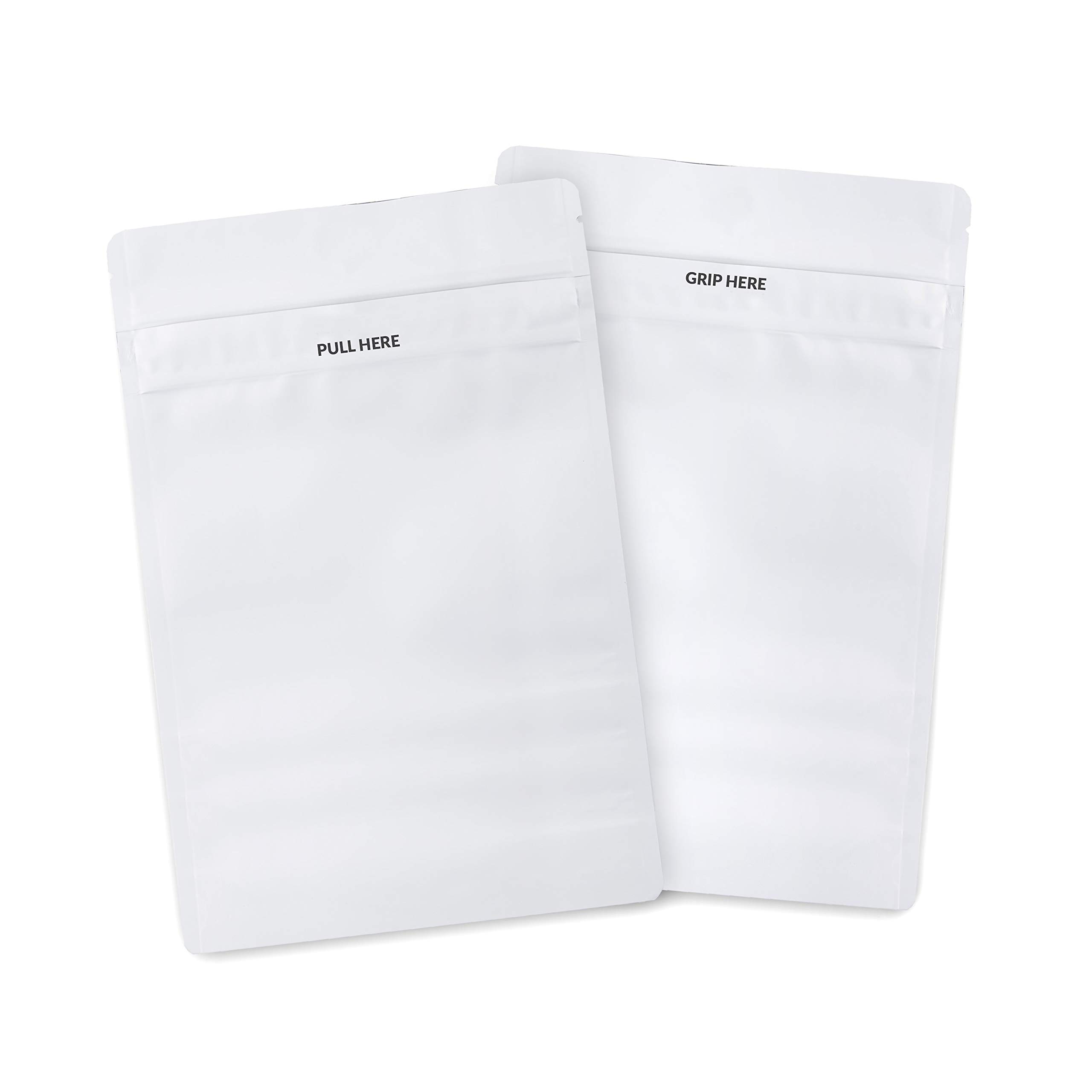 Premium Child-Resistant Mylar Bags - 1oz White Smell Proof Food Storage Bags (1000 Pack, 9