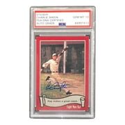 Charlie Sheen Autographed 1988 Pacific #41 Eight Men Out Baseball Trading Card - PSA/DNA Certified Gem Mint 10 - Perfect for Sports Memorabilia Collectors & Movie Fans