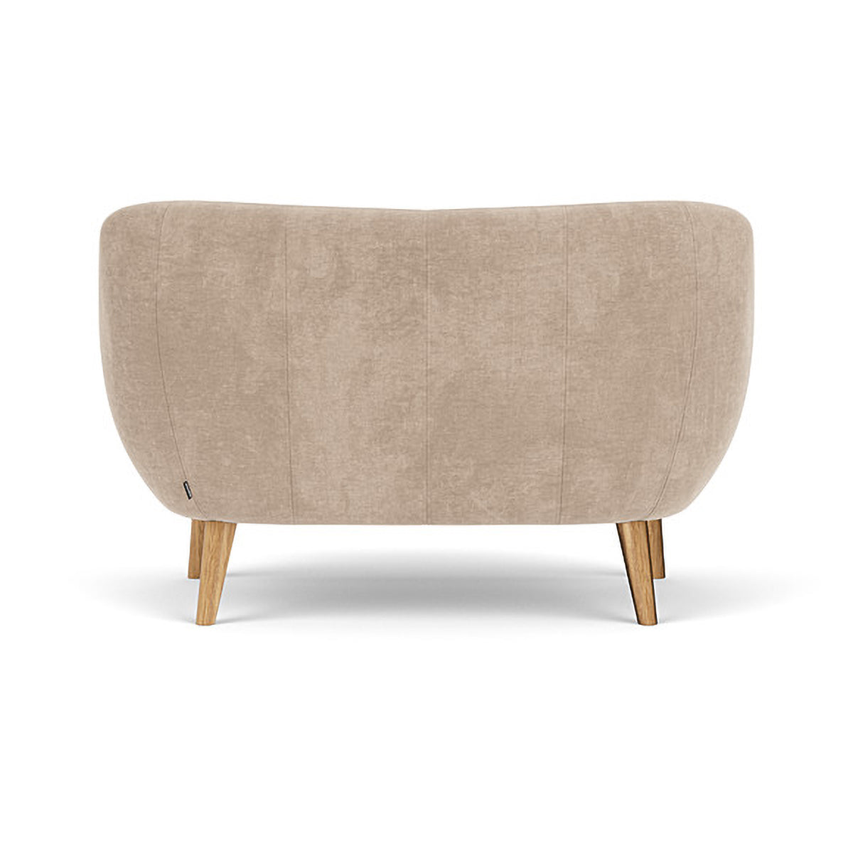 Herman Fabric 2 Seater Sofa - Modern Living Room Couch for Small Spaces, Apartment & Home Decor - Comfortable Loveseat with Soft Upholstery for Relaxing, Entertaining & Cozy Lounging