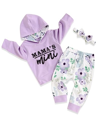 Letter Print Hoodie Sweatshirt Suit Purple