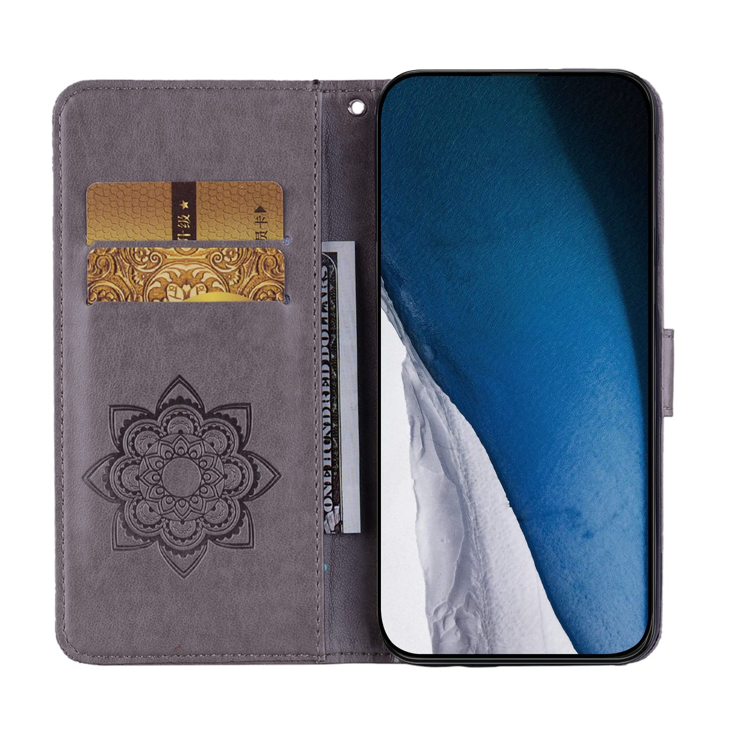 Sparkle Bling Diamond Flip Leather Wallet Case for iPhone 14 Pro Max (6.7