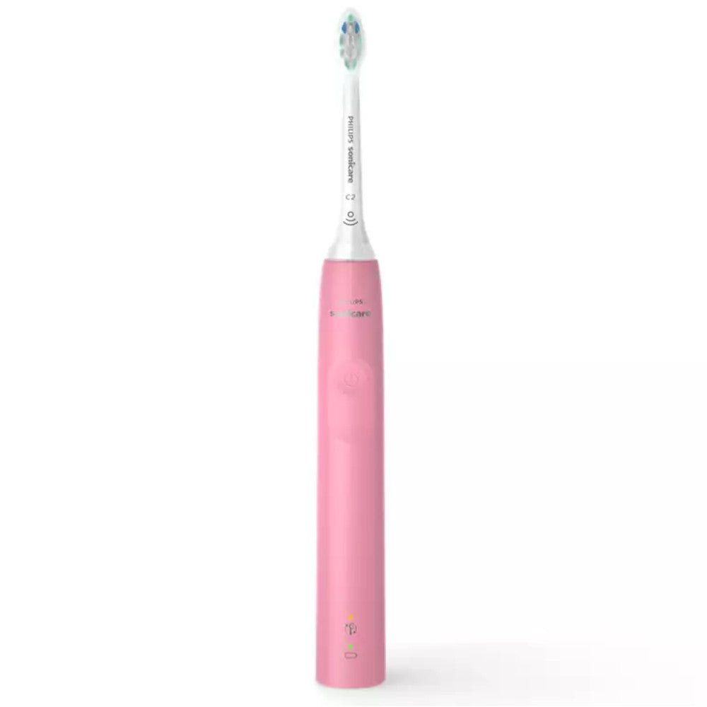 PHILIPS HX3681/26 4100 Series Sonic Electric Toothbrush with 2 Brush Heads - Rechargeable, Waterproof for Deep Cleaning - Perfect for Travel & Home Use