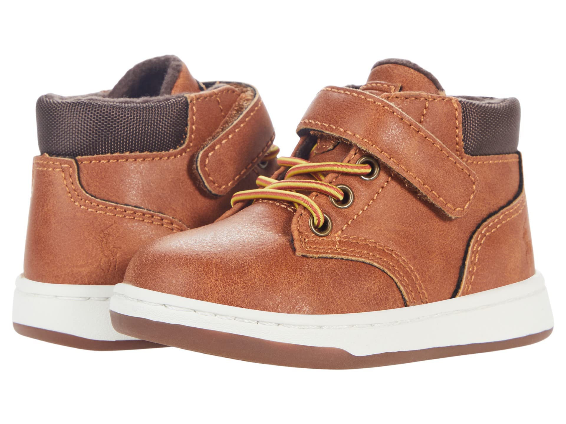 POLO RALPH LAUREN Baby Boys' Court Sneaker Boot - Toddler Sneakers for Casual Wear & Outdoor Play