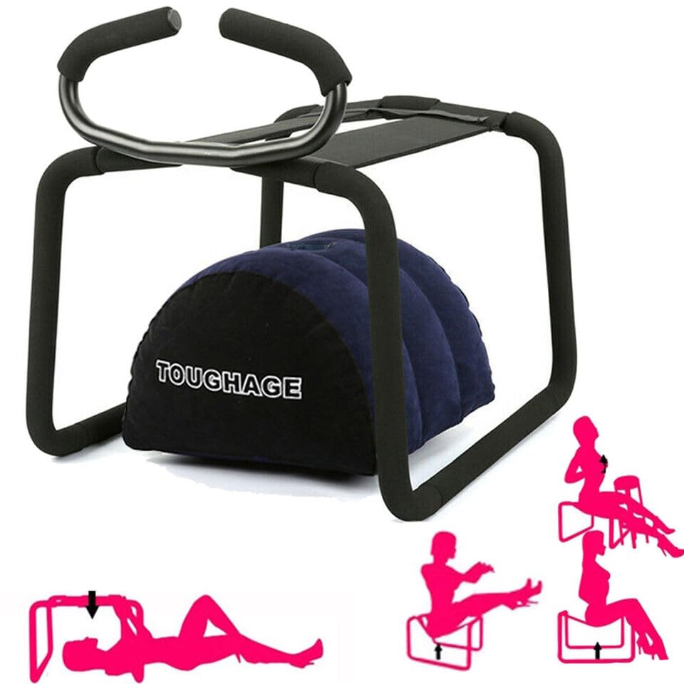 Multifunctional Sex Position Enhancer Chair - Adjustable Love Stool with Handrail & Pillow for Couples - Adult Novelty Furniture for Bedroom, Spice Up Your Intimate Moments - Perfect for Couples' Bonding & Kinky Play