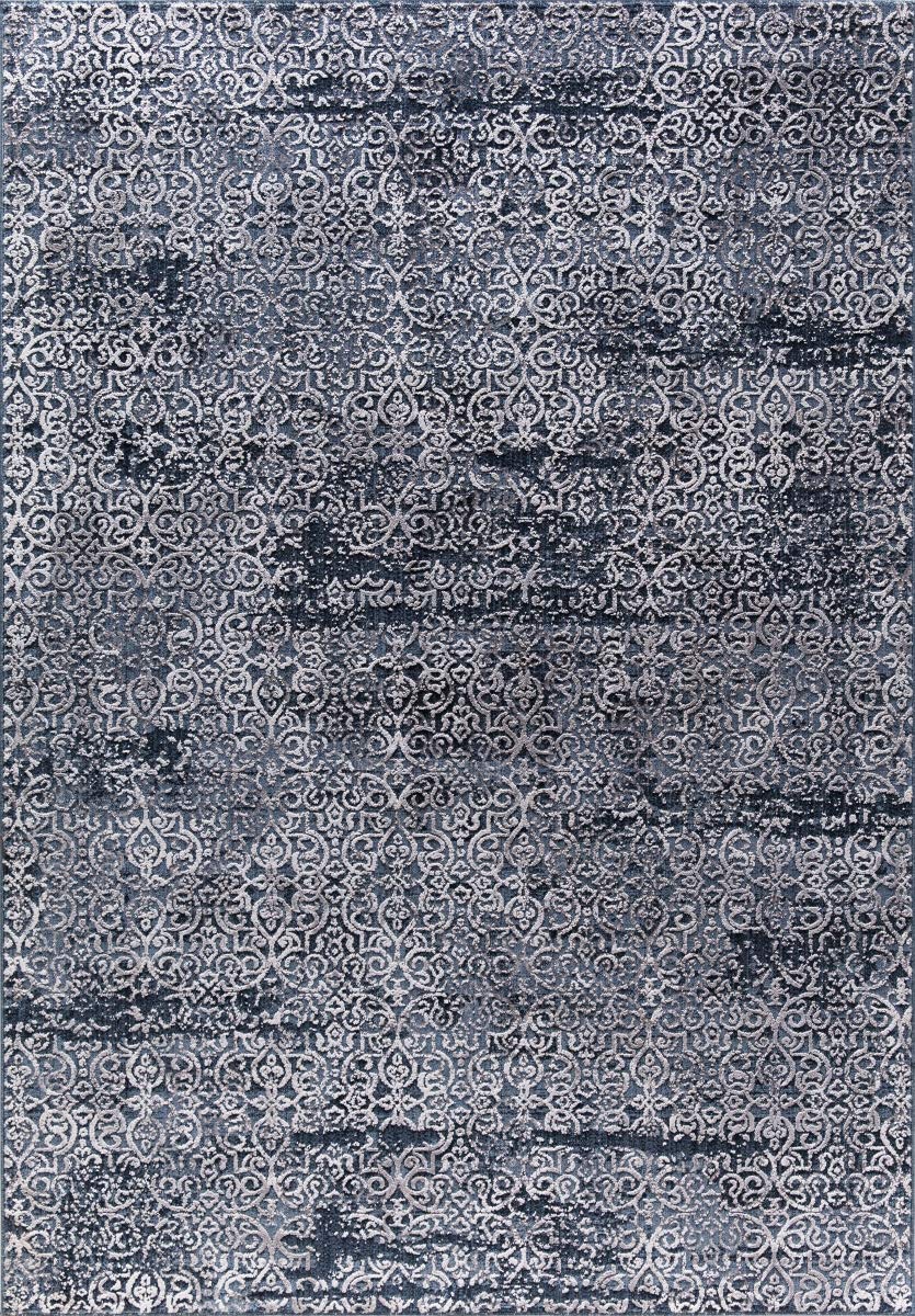 Dynamic Rugs Torino 2X3.11 Feet Non-Slip Area Rug in Navy Blue 3312-500 - Perfect for Living Room, Bedroom, or Office Decor