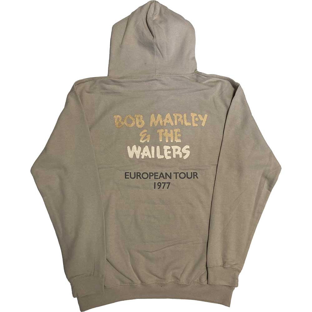 Bob Marley Unisex Pullover Hoodie - Exodus Album Photo Print, Wailers Tour 1977 Commemorative Sweatshirt (High Quality Back Print) | Perfect for Reggae Fans, Music Festivals & Casual Streetwear