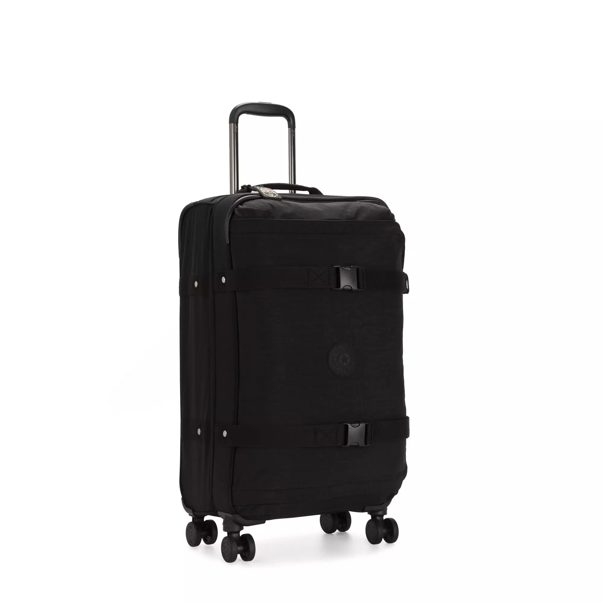 Kipling Spontaneous Medium Rolling Luggage - Black Noir Carry-On Suitcase for Women Travel, Business Trips & Weekend Getaways