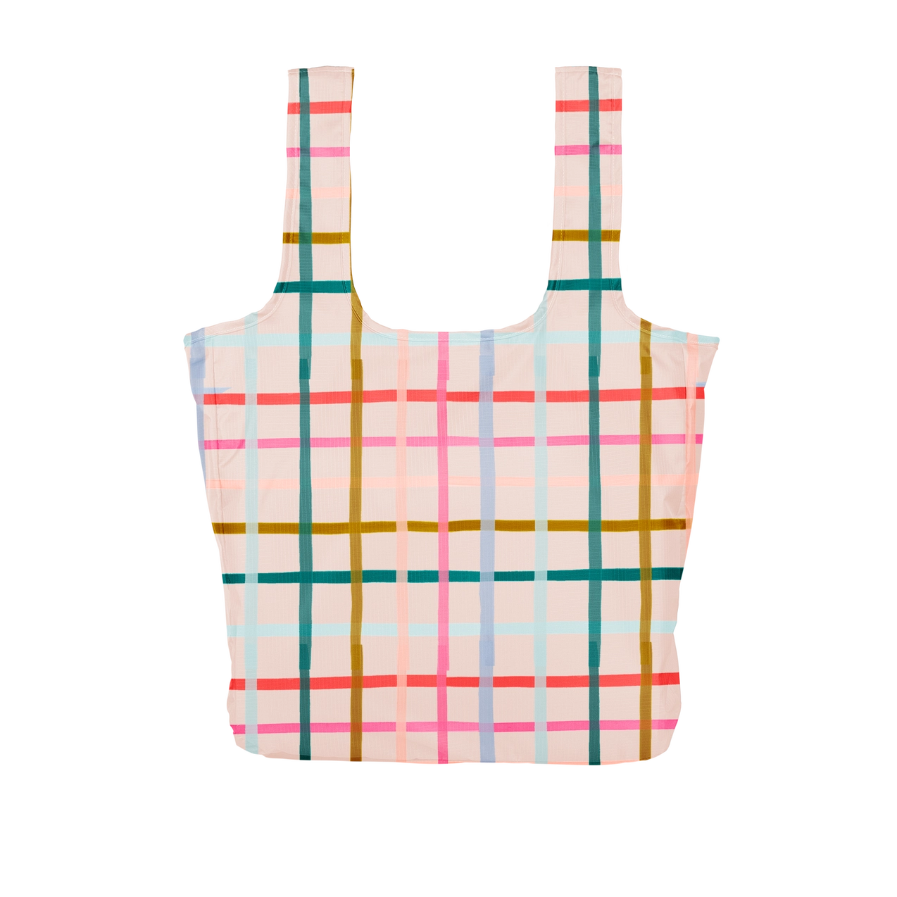 Twist & Shout Reusable Foldable Shopping Bags - Large Eco-Friendly Grocery Tote for Supermarket, Beach & Travel | Durable & Washable